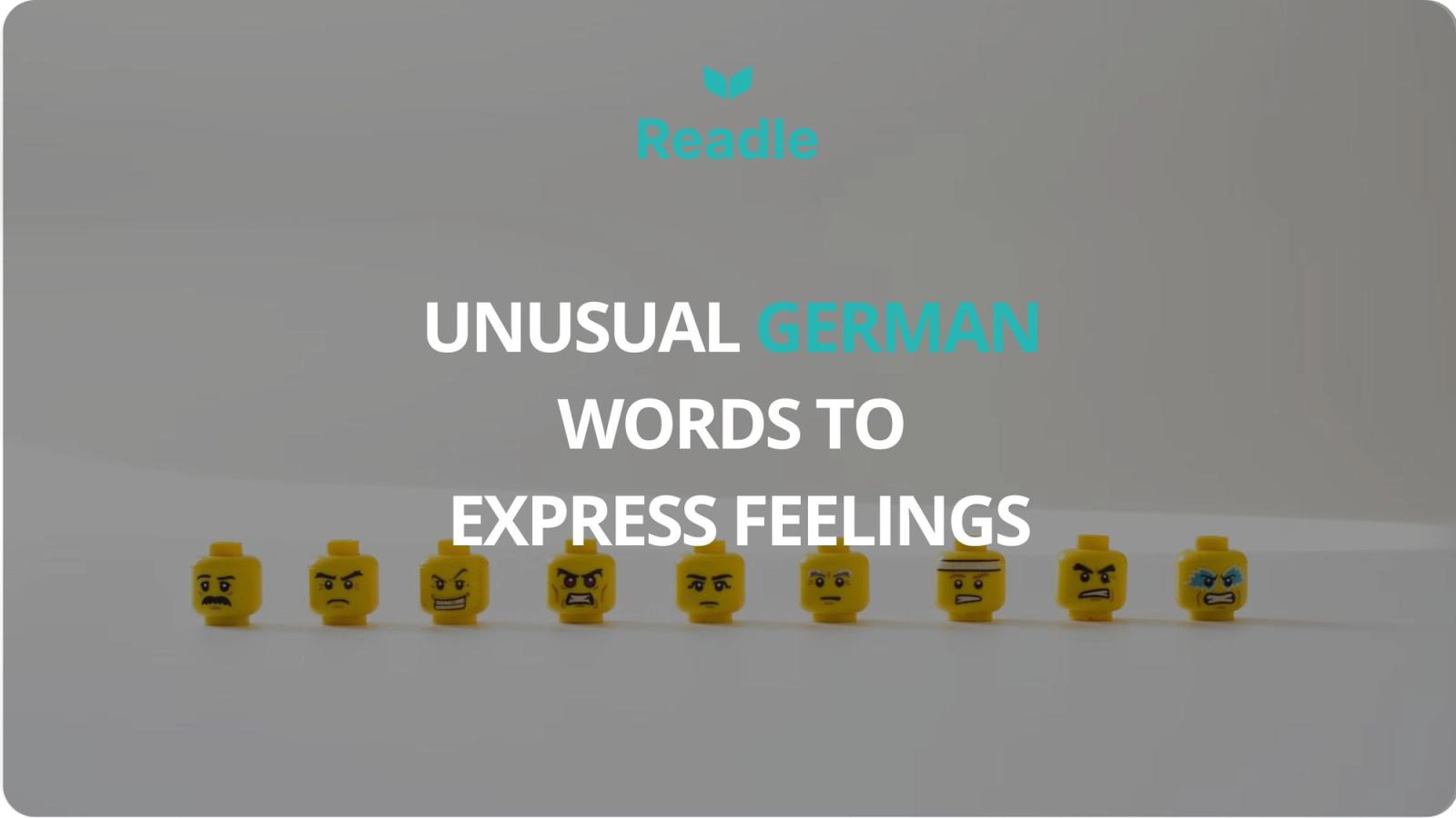 Emotions in German