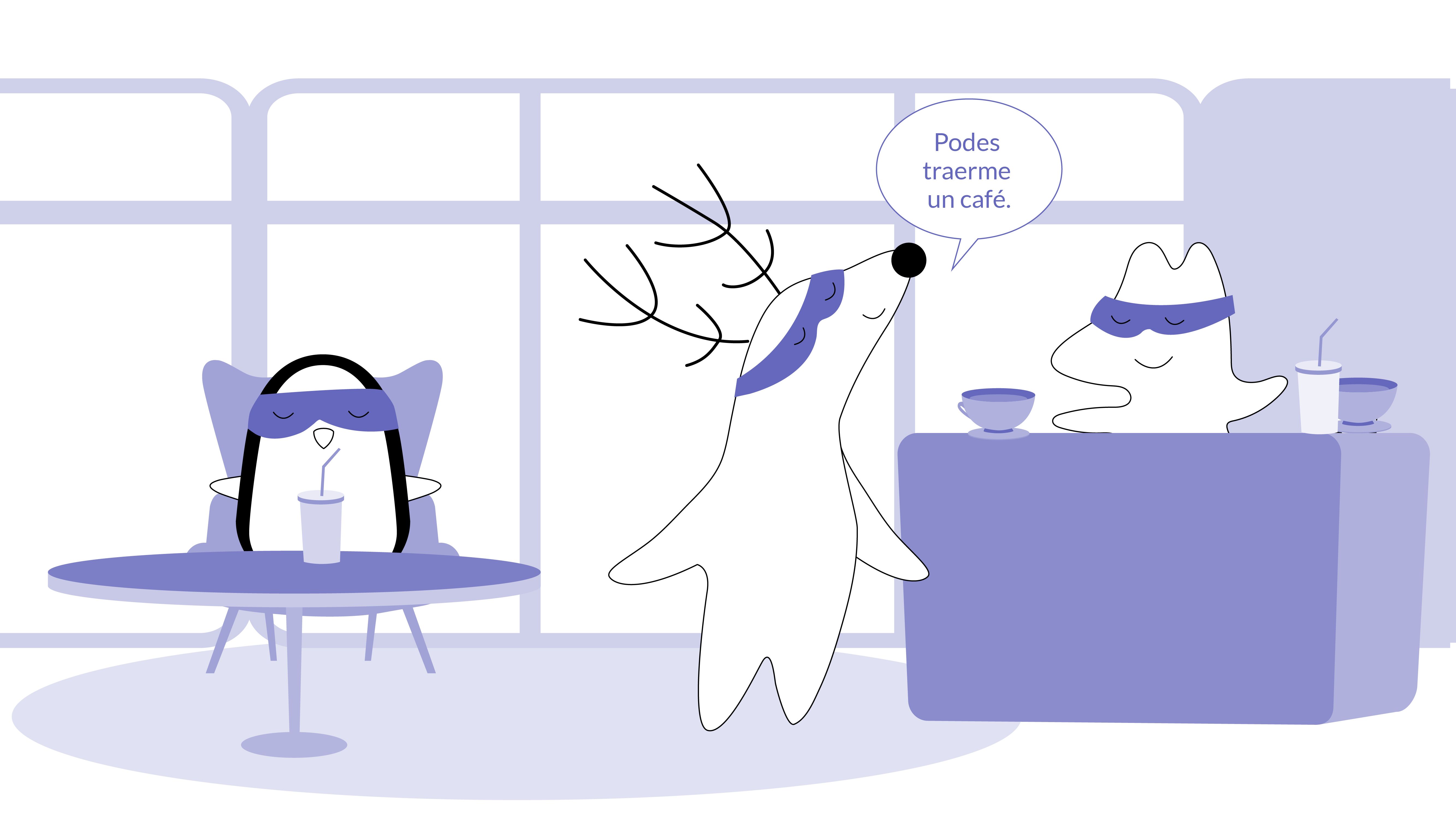 Asking for a coffee in Galician