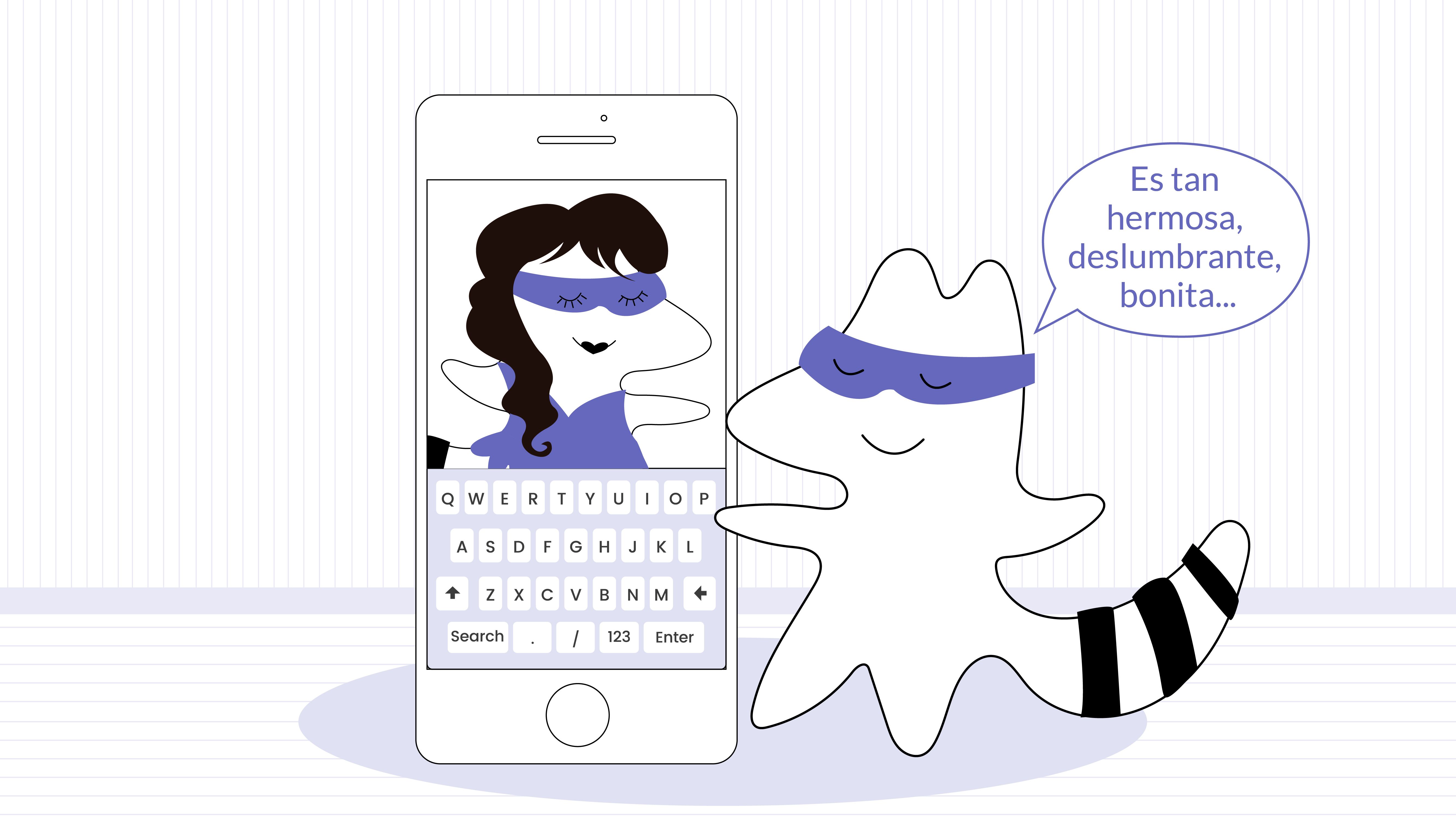 Soren looks at a photograph, thinking