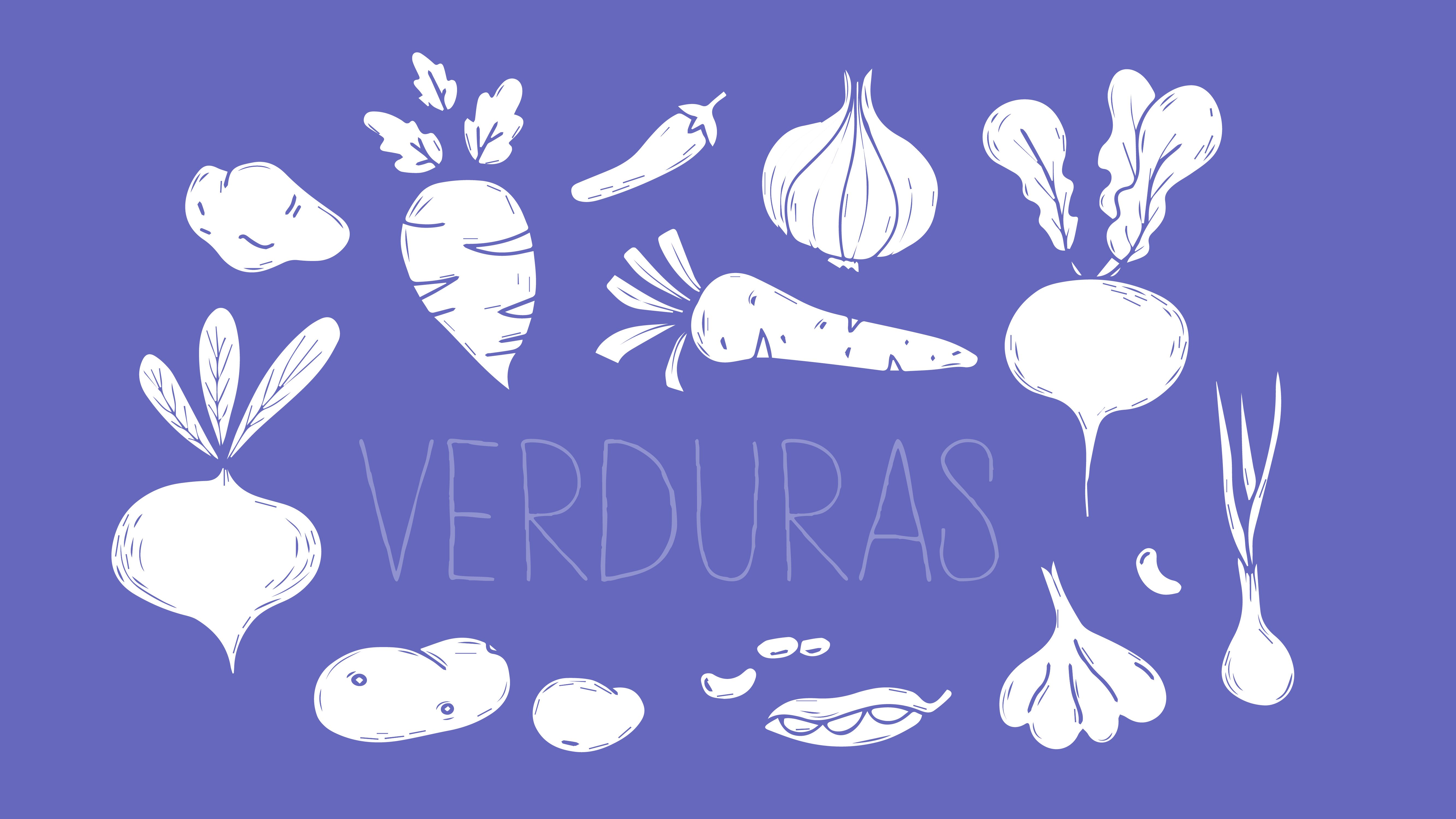 A picture of a bunch of vegetables, such as onions, carrots, turnips, and garlic.
