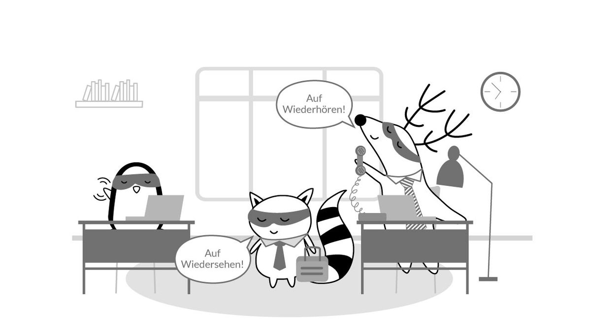 "Goodbye" in German