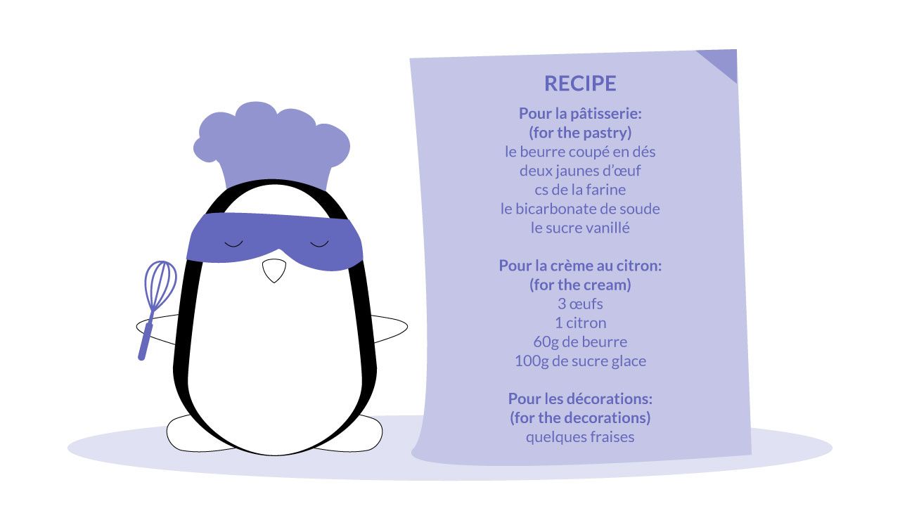 A recipe in French