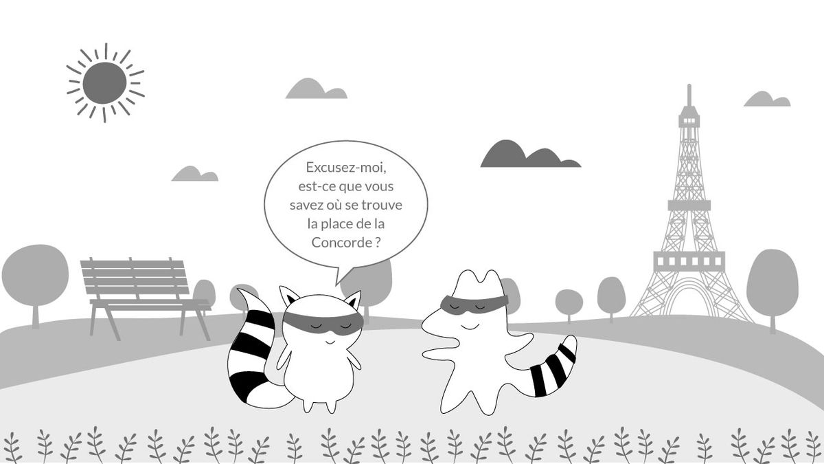 Französische Wegbeschreibung