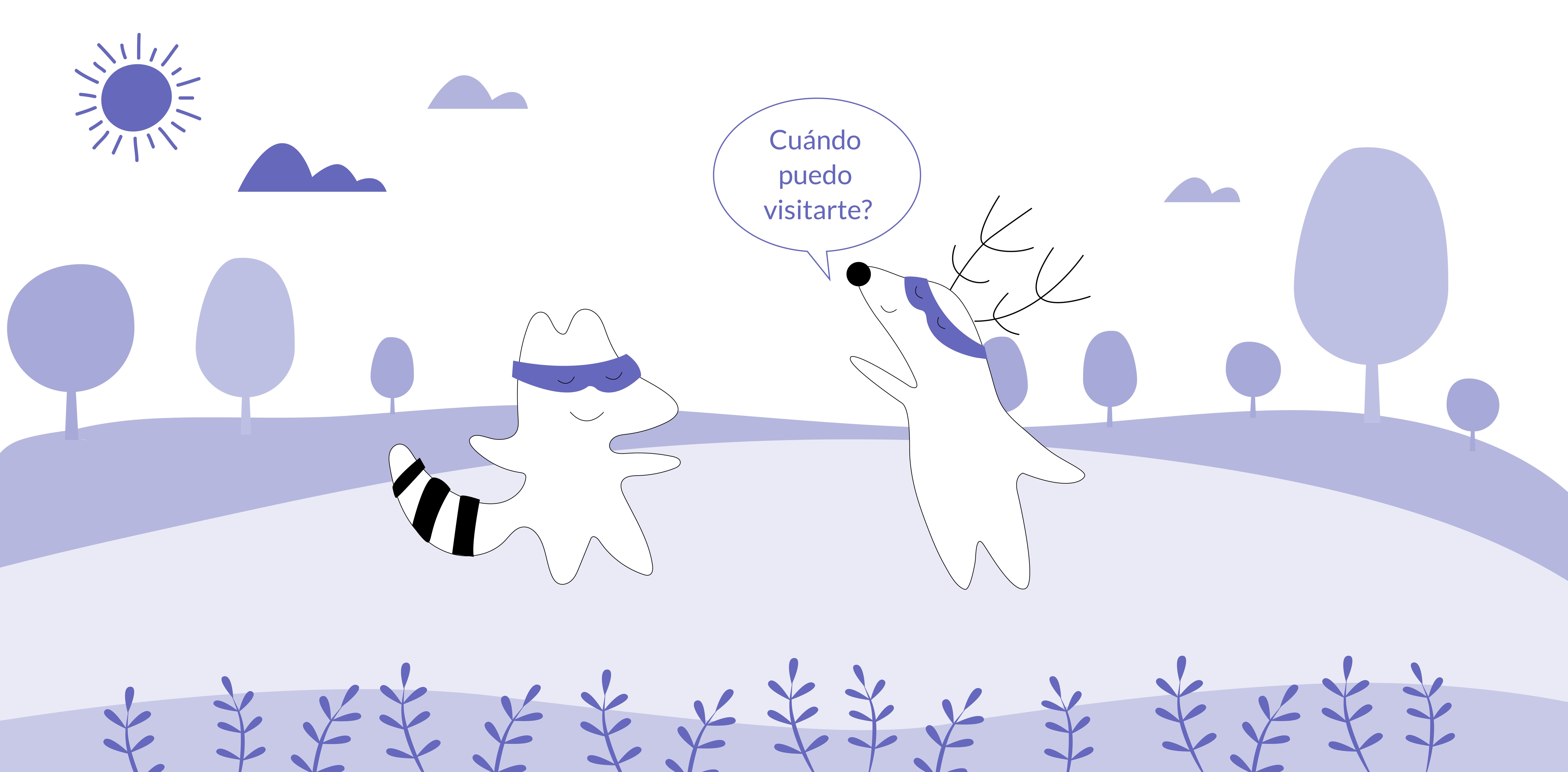 Soren asking Iggy “Cuándo puedo visitarte?”