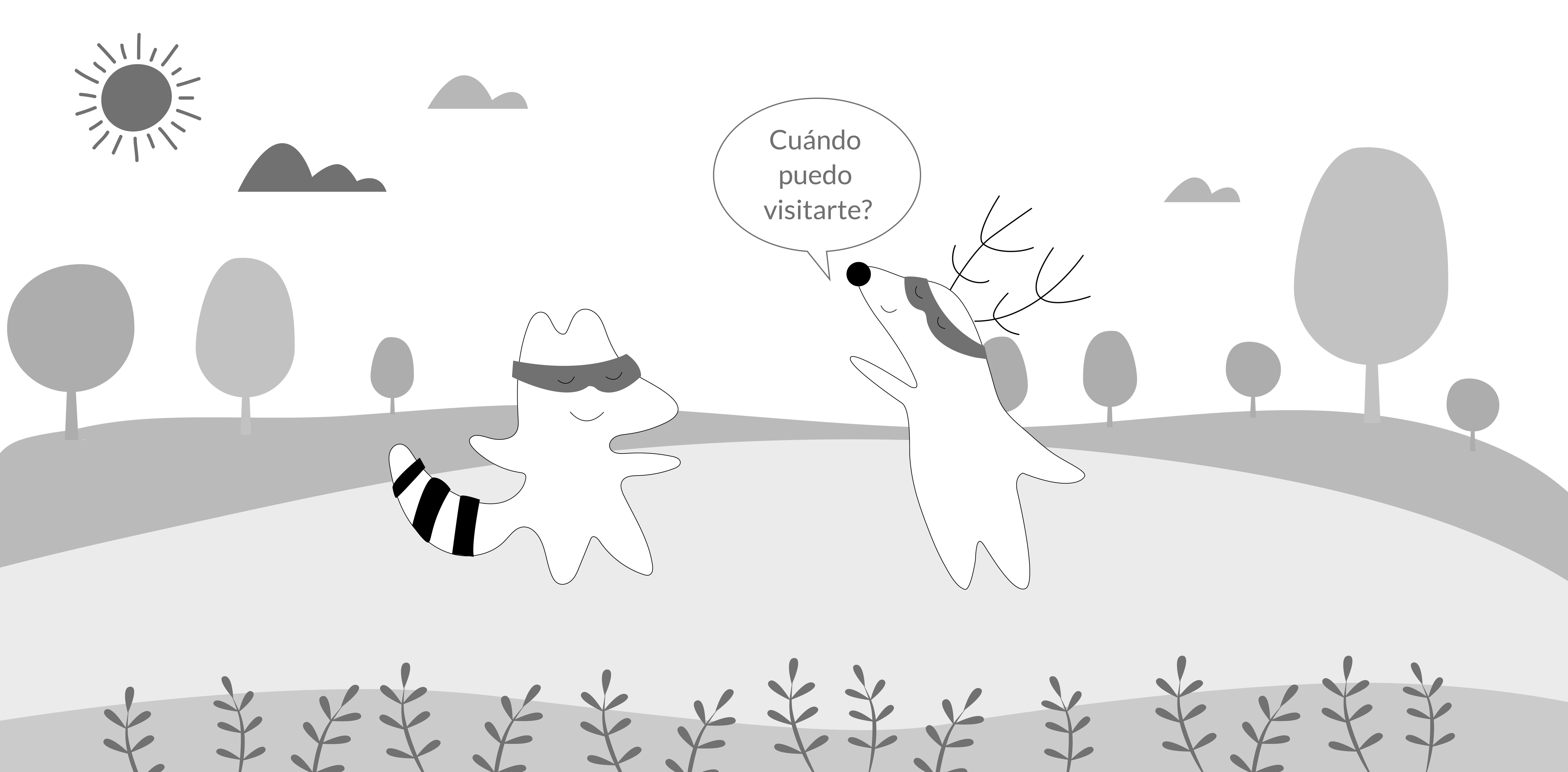 Soren asking Iggy “Cuándo puedo visitarte?”