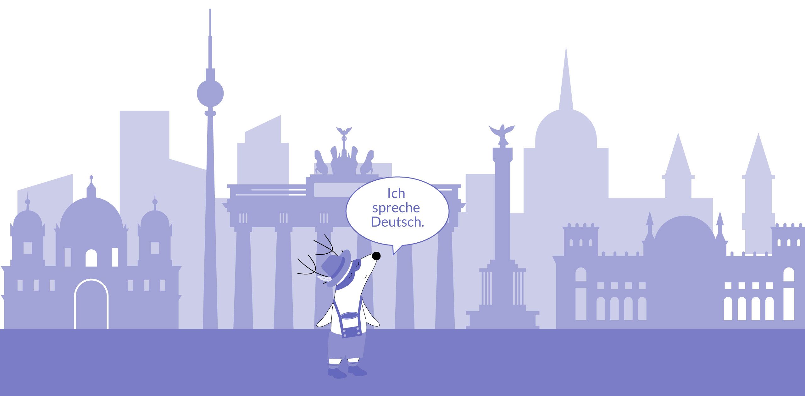 I speak German in German