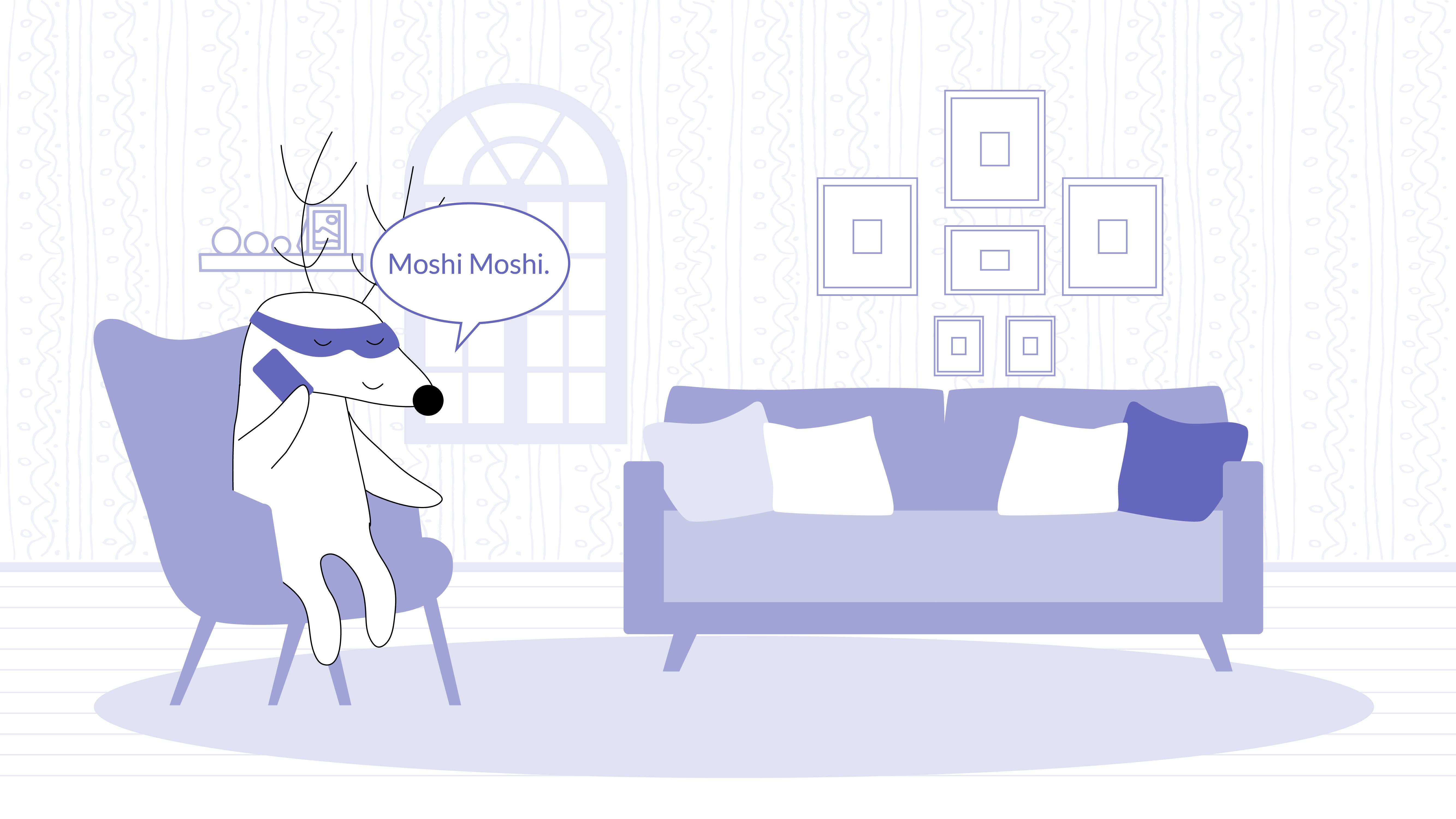 Hello over Phone in Japanese