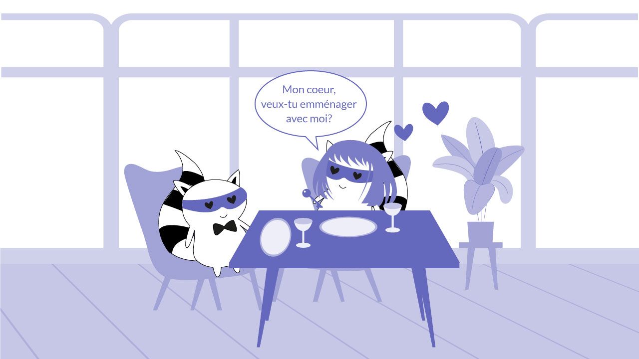 Characters using French words of endearment