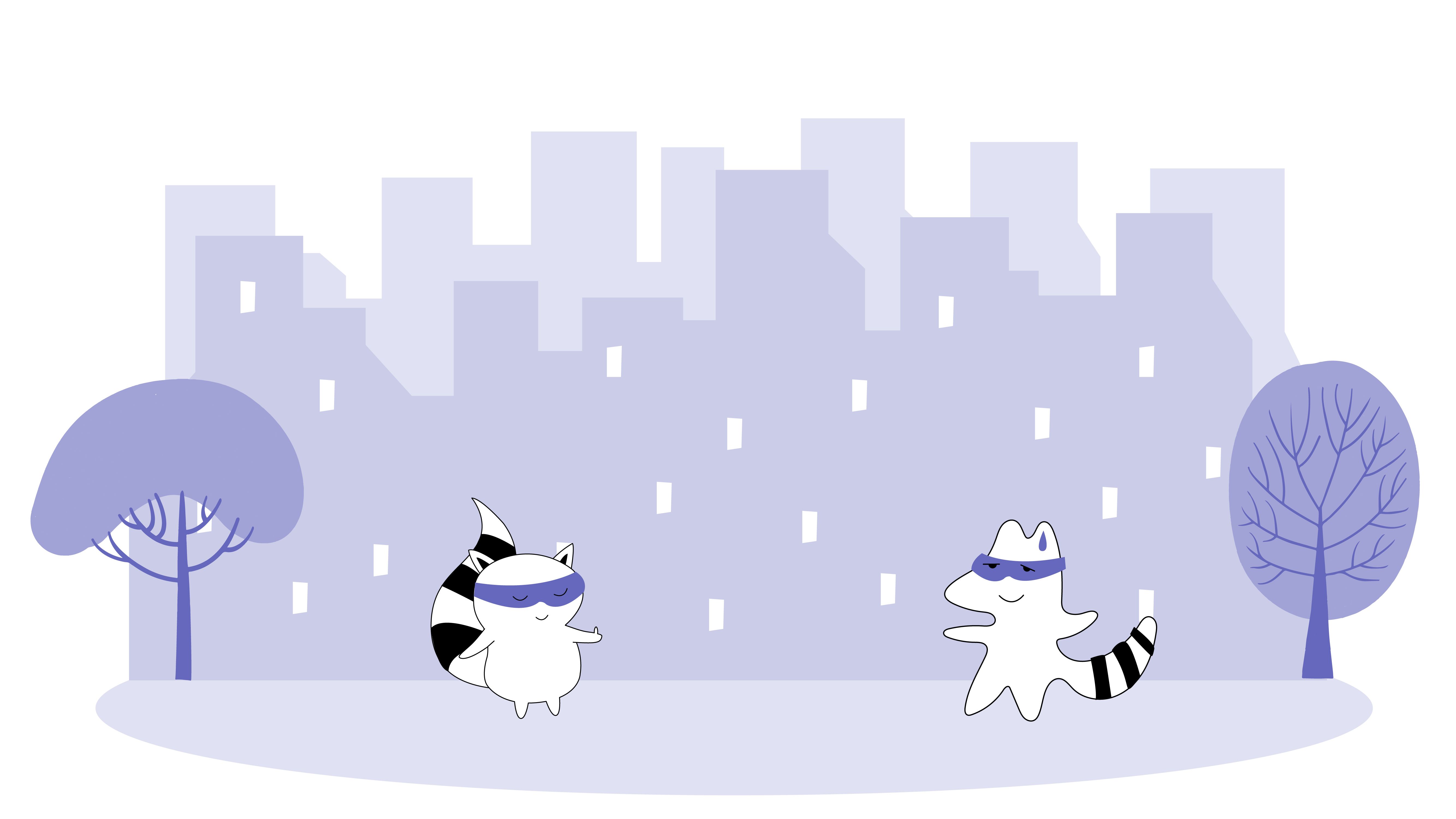 Benji and Iggy standing on the street, Benji doing the OK sign with his hands and Iggy looking puzzled.