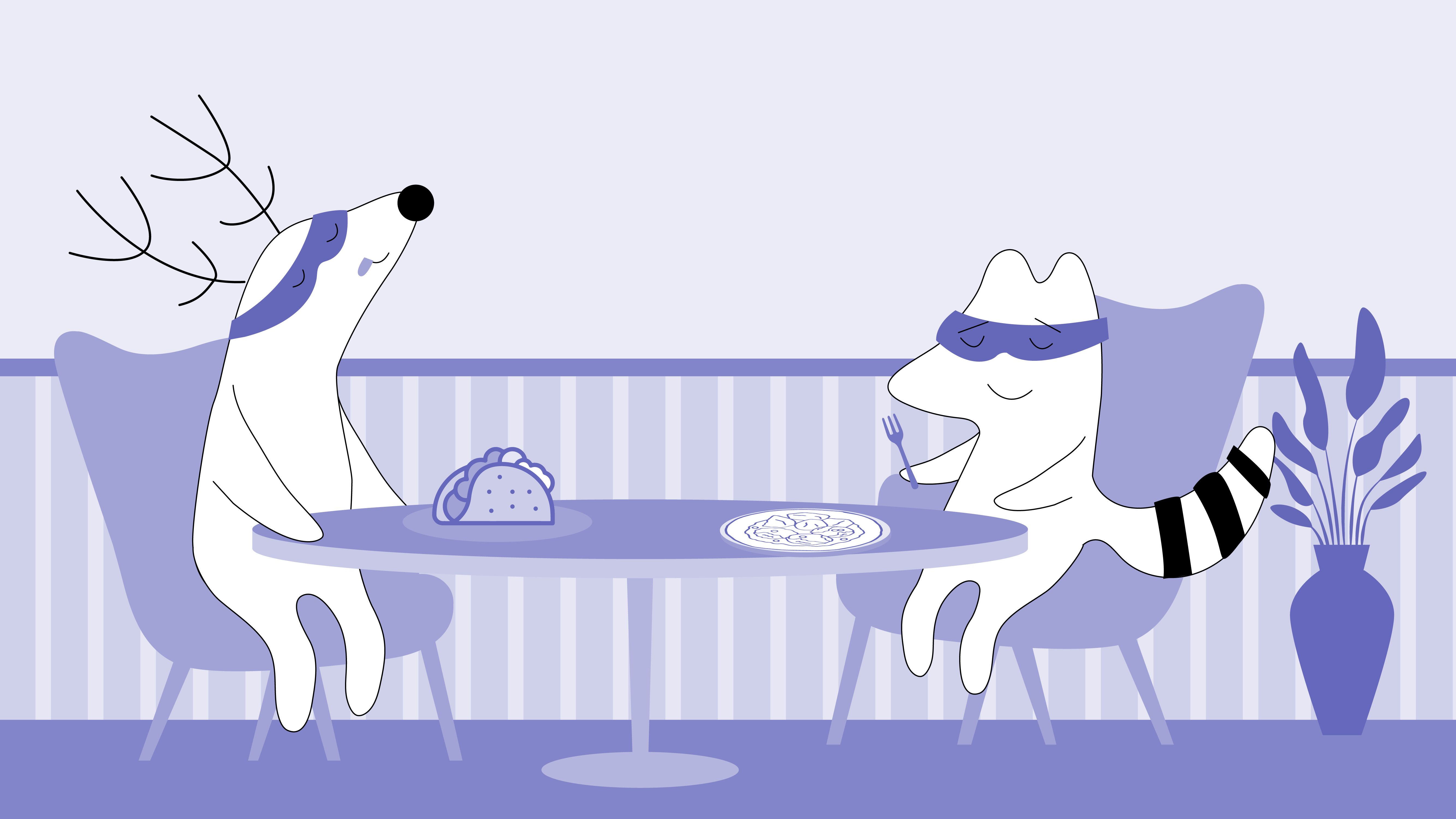 Soren and Iggy eating tortilla and paella at a Spanish restaurant.