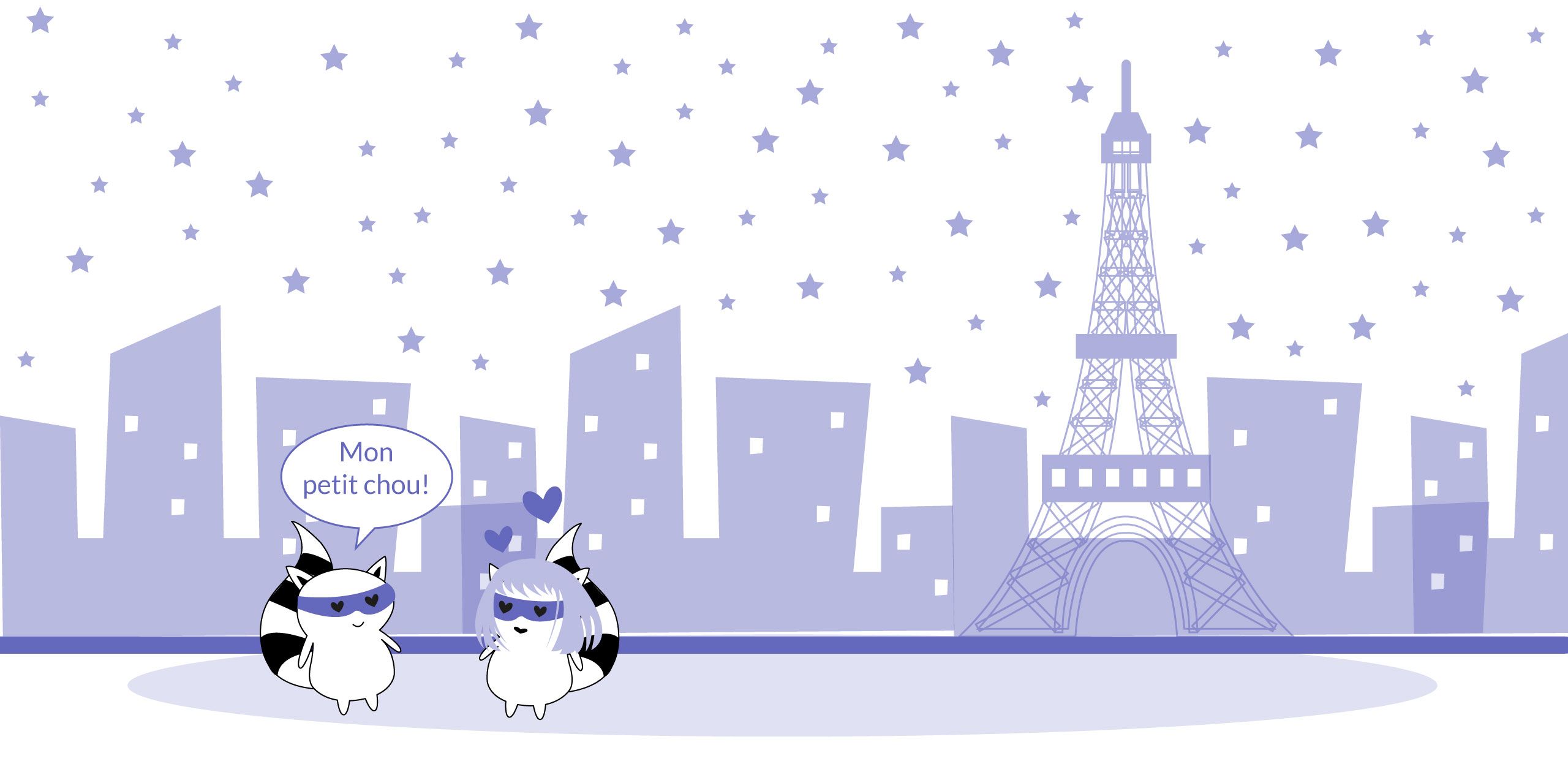 Characters using French words of endearment