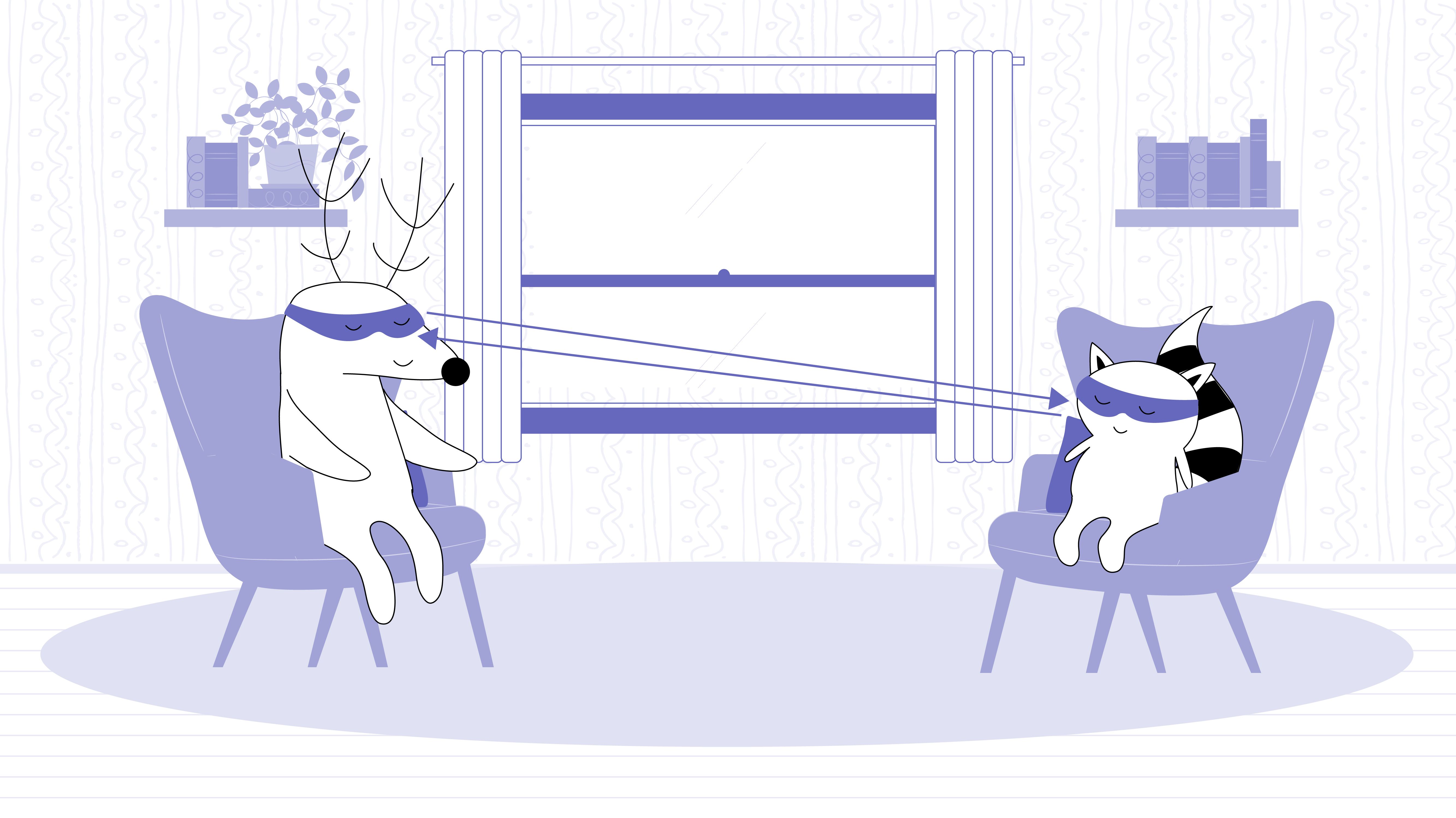 Iggy asks for a croissant at the bakery, saying, “Un croissant, s'il vous plaît.”