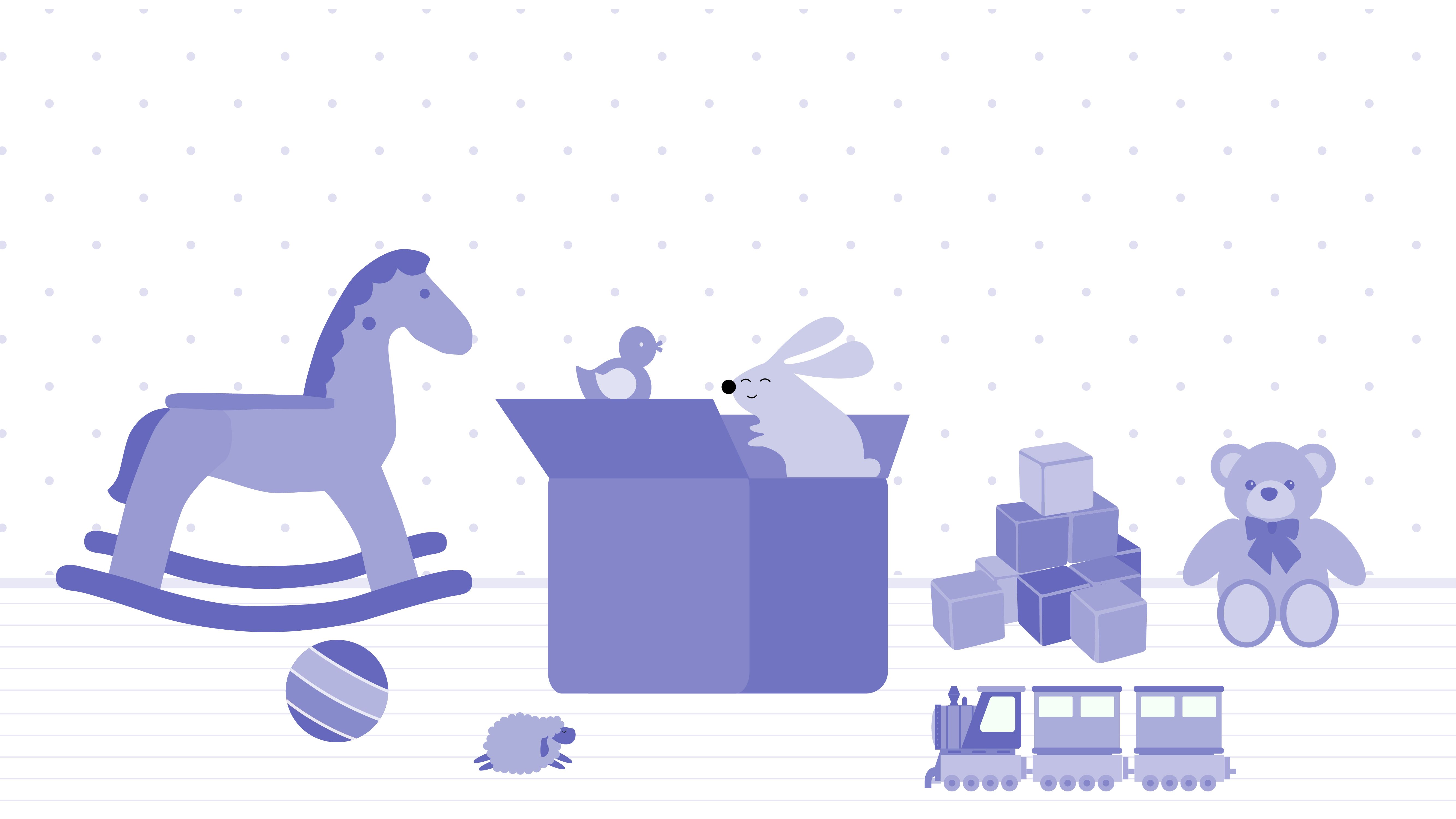 A chest filled with toys like a train, a ball, blocks, and a doll.