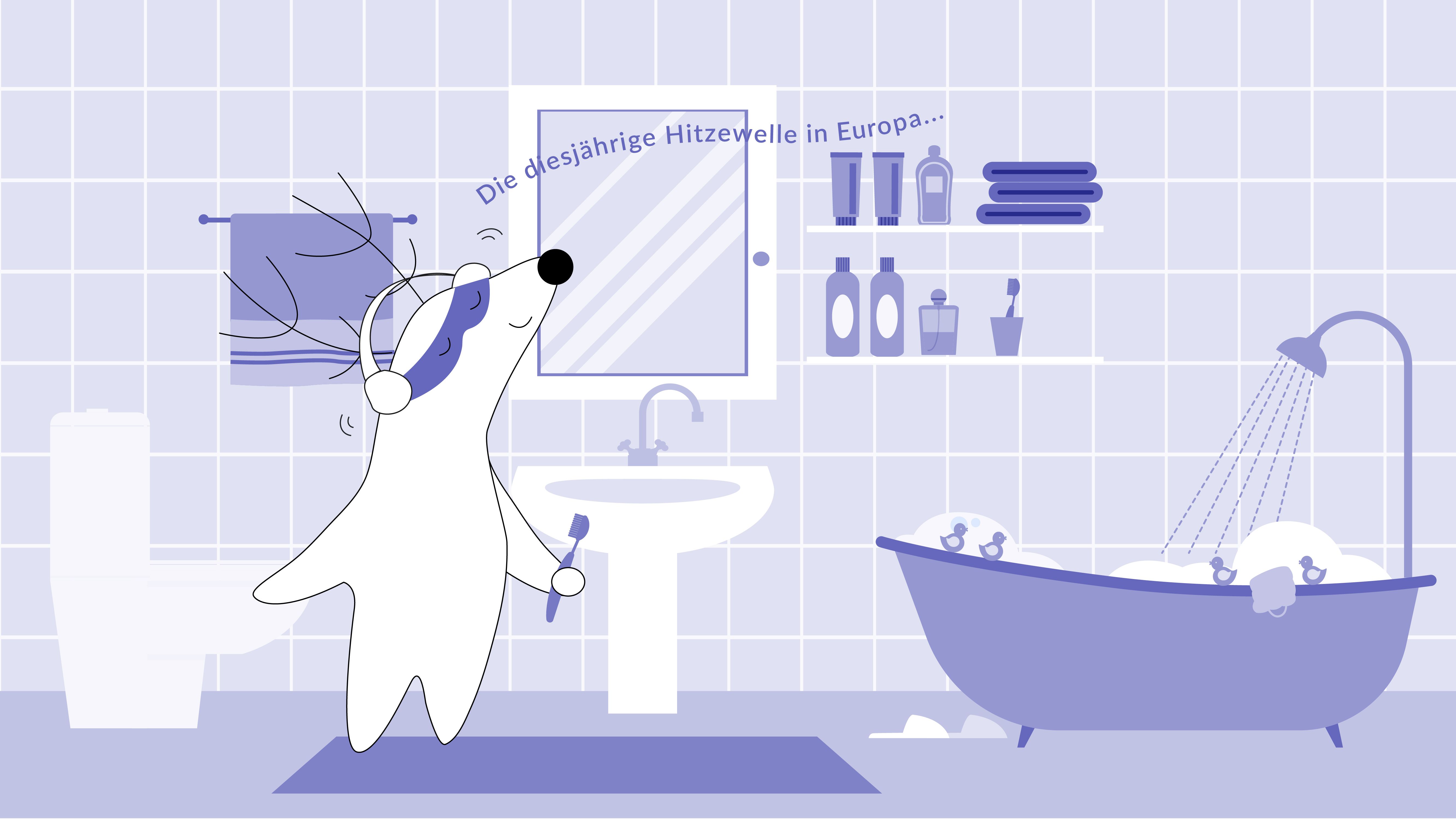 Soren listens to a German podcast while brushing his teeth before bed.