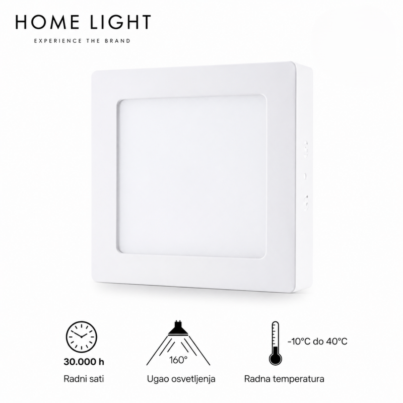 Nadgradni led panel kockasti KNS5-18W 4000K