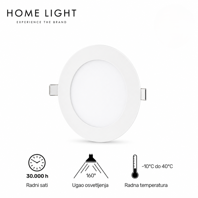 Ugradni led panel okrugli KNC1-3W 4000K