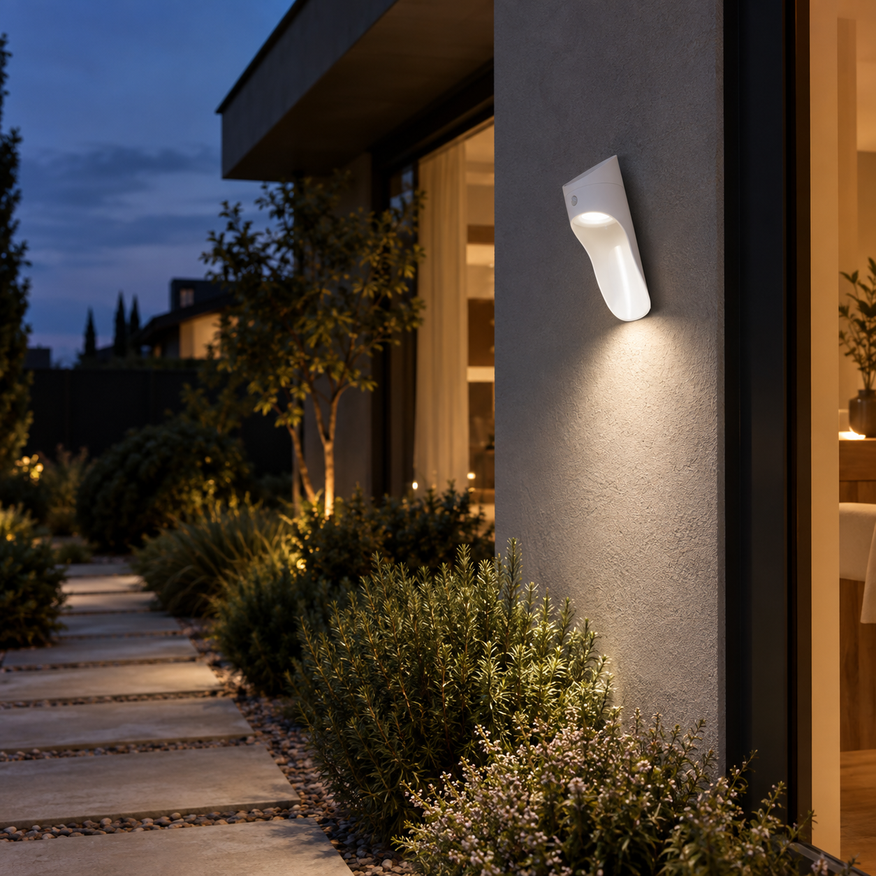 Solarna baštenska lampa 2,4W 6400K,bela IP65