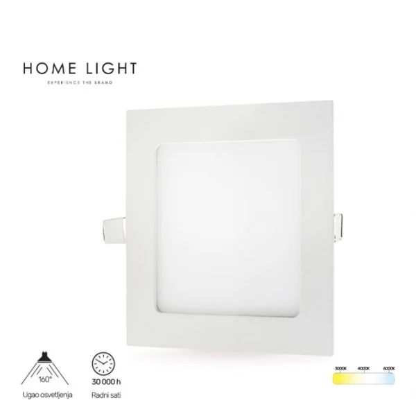 Ugradni led panel kockasti KNS1-18W 3000/4000/6000K