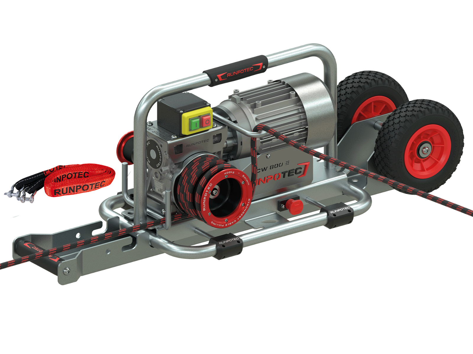 CW 800E- Vitlo sa remenicom za horizontalno povlačenje kabla, snaga motora 0,75KVh/5,1A