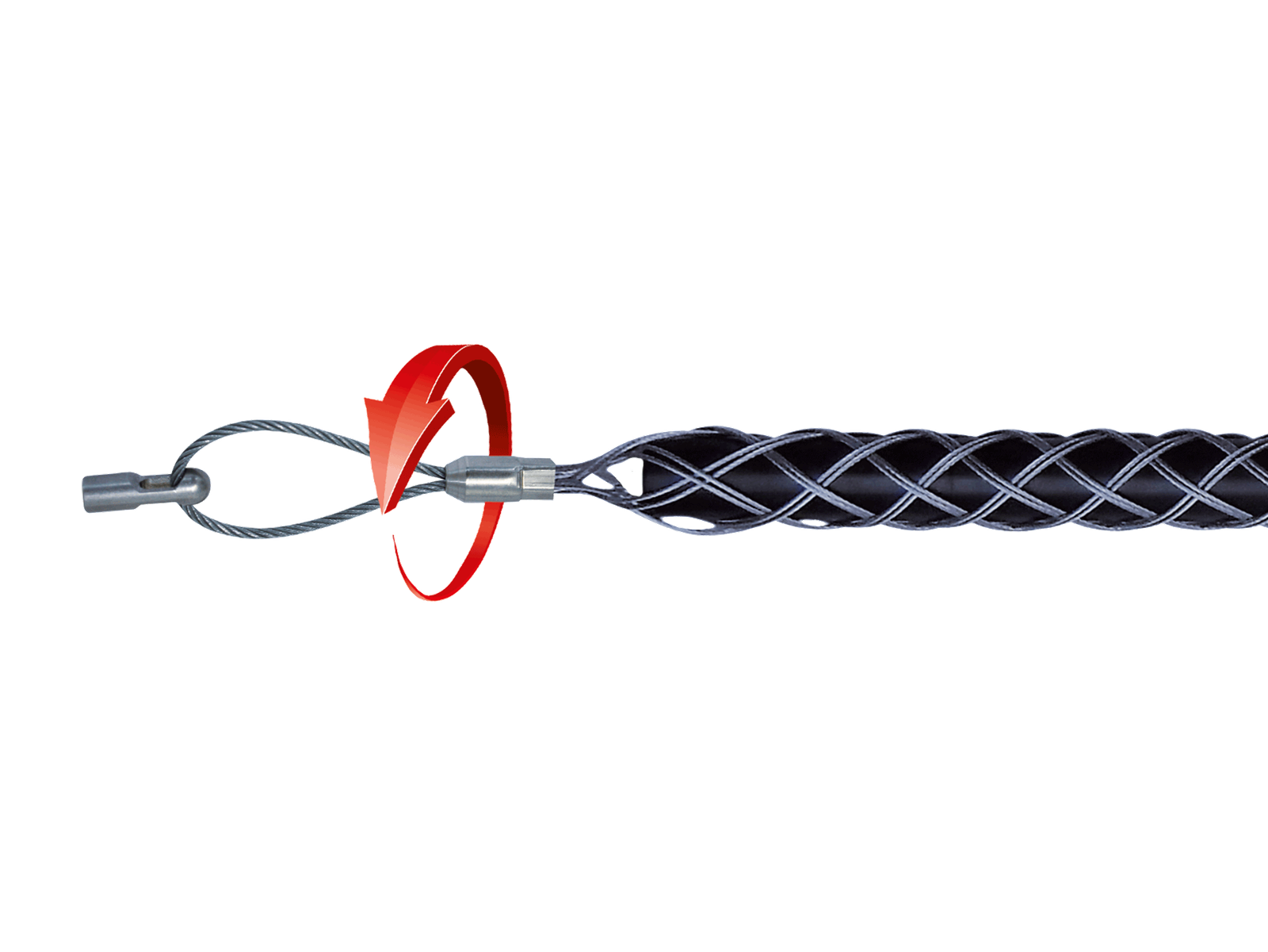 Metalna kablovska "čarapica" fi 15-19mm, max opterećenja do 180kg