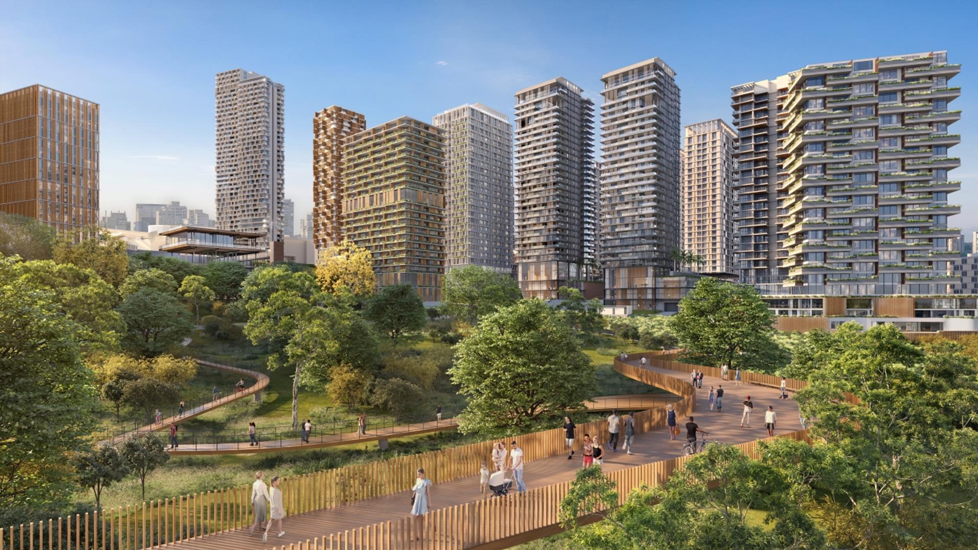 Casa Figueira — masterplan policêntrico com área verde