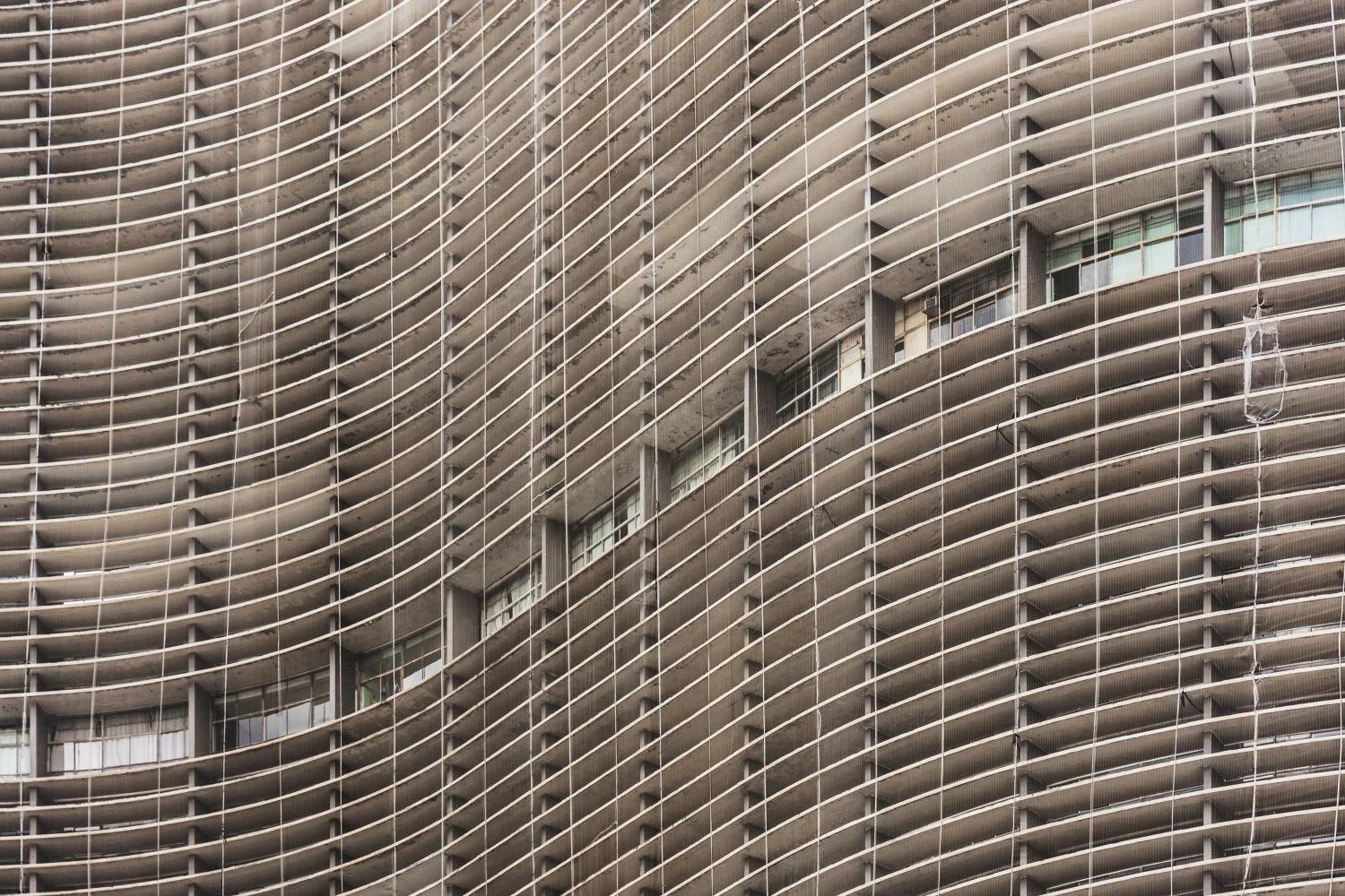 Copan — detalhe do brise-soleil de concreto