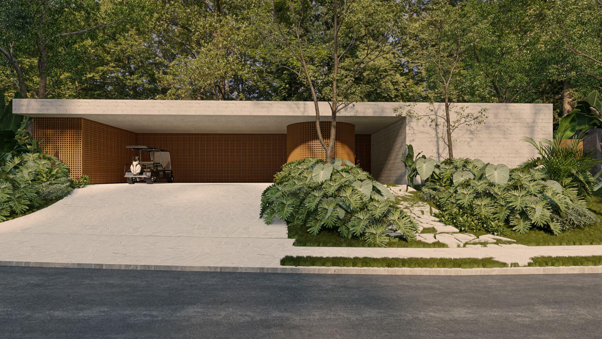 Casa Jasmim — barro e integração com paisagem