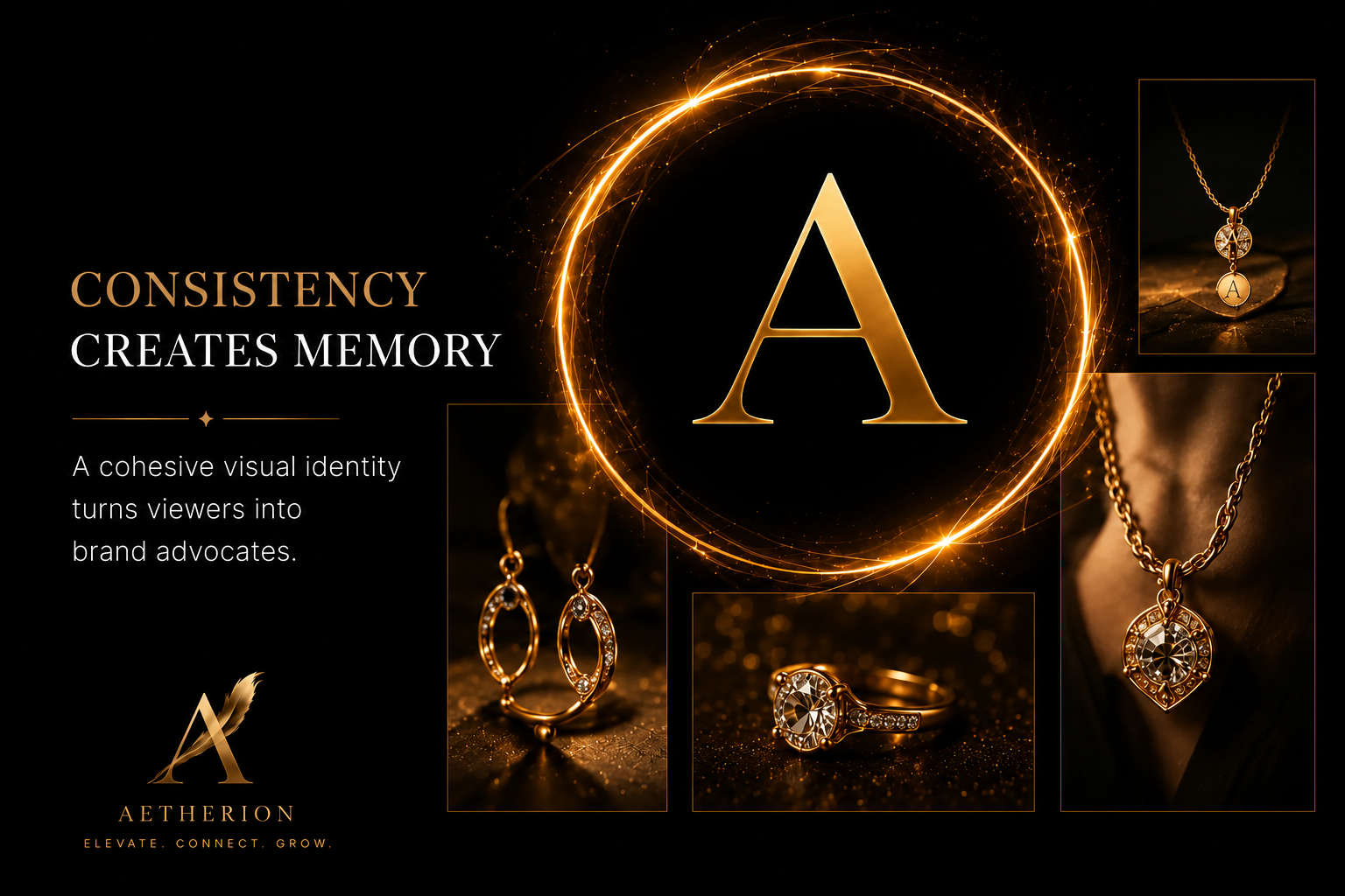 Luxury jewelry brand consistency across Instagram visual systems