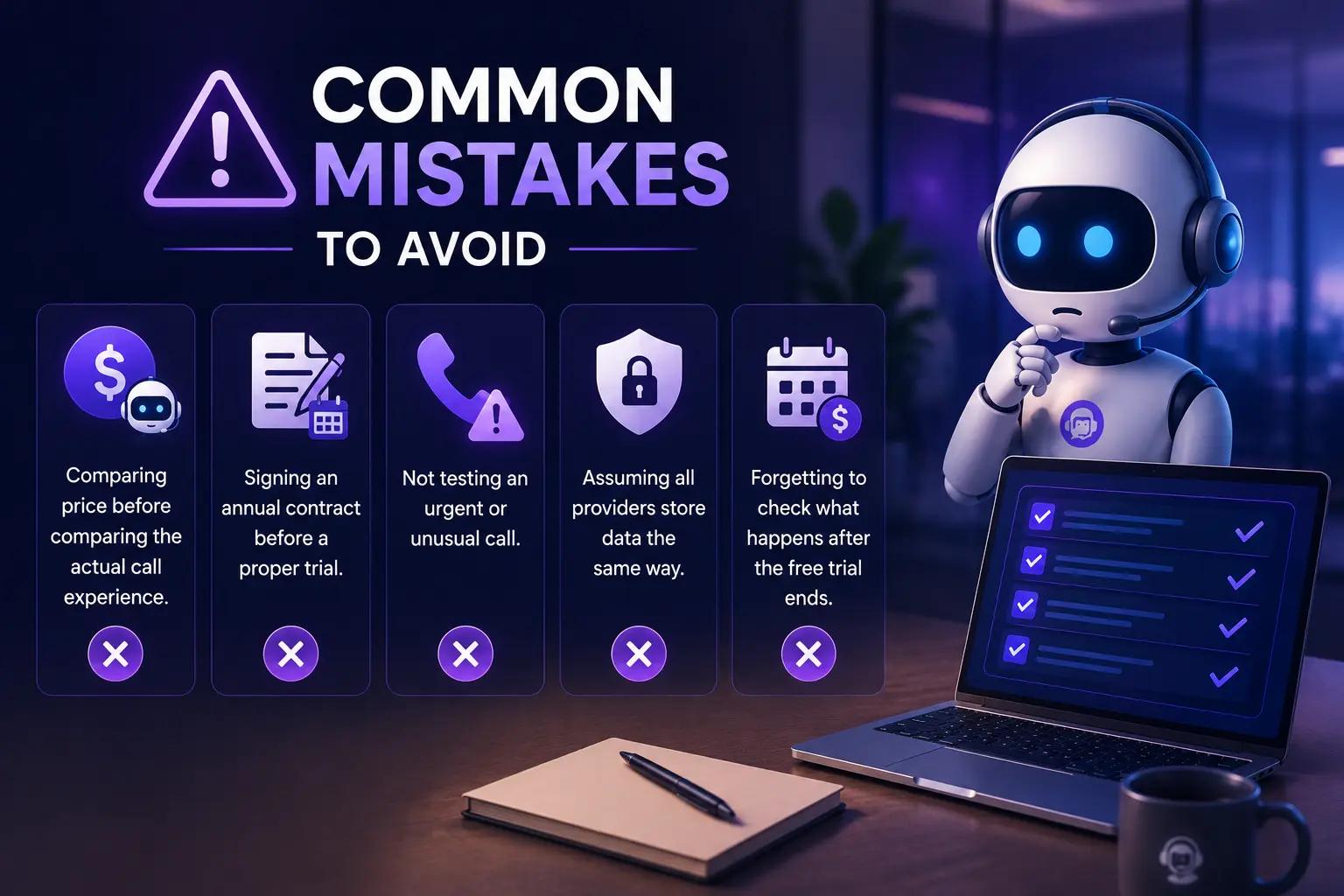 Common mistakes to avoid when choosing an AI receptionist