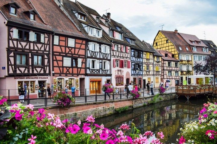 Vue de Colmar en Alsace, Ville — road trip van France