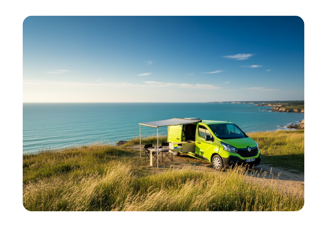 van aménagé renault trafic III Yoni océan Vanzon Explorer