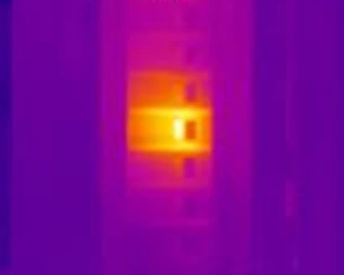 an IR scan of a hot breaker