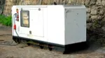 A commercial backup generator installation