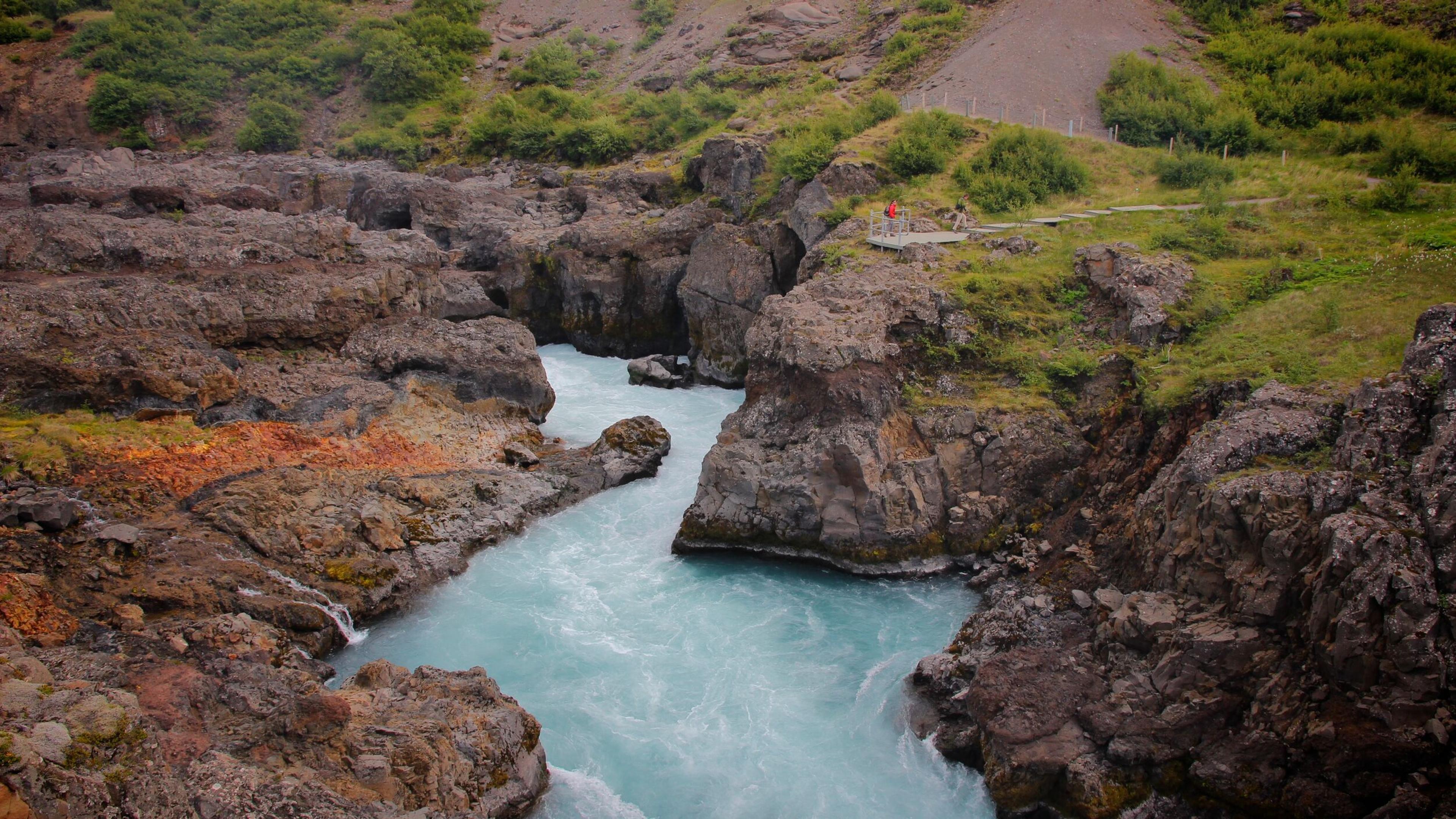 Barnafoss Waterfall in Iceland