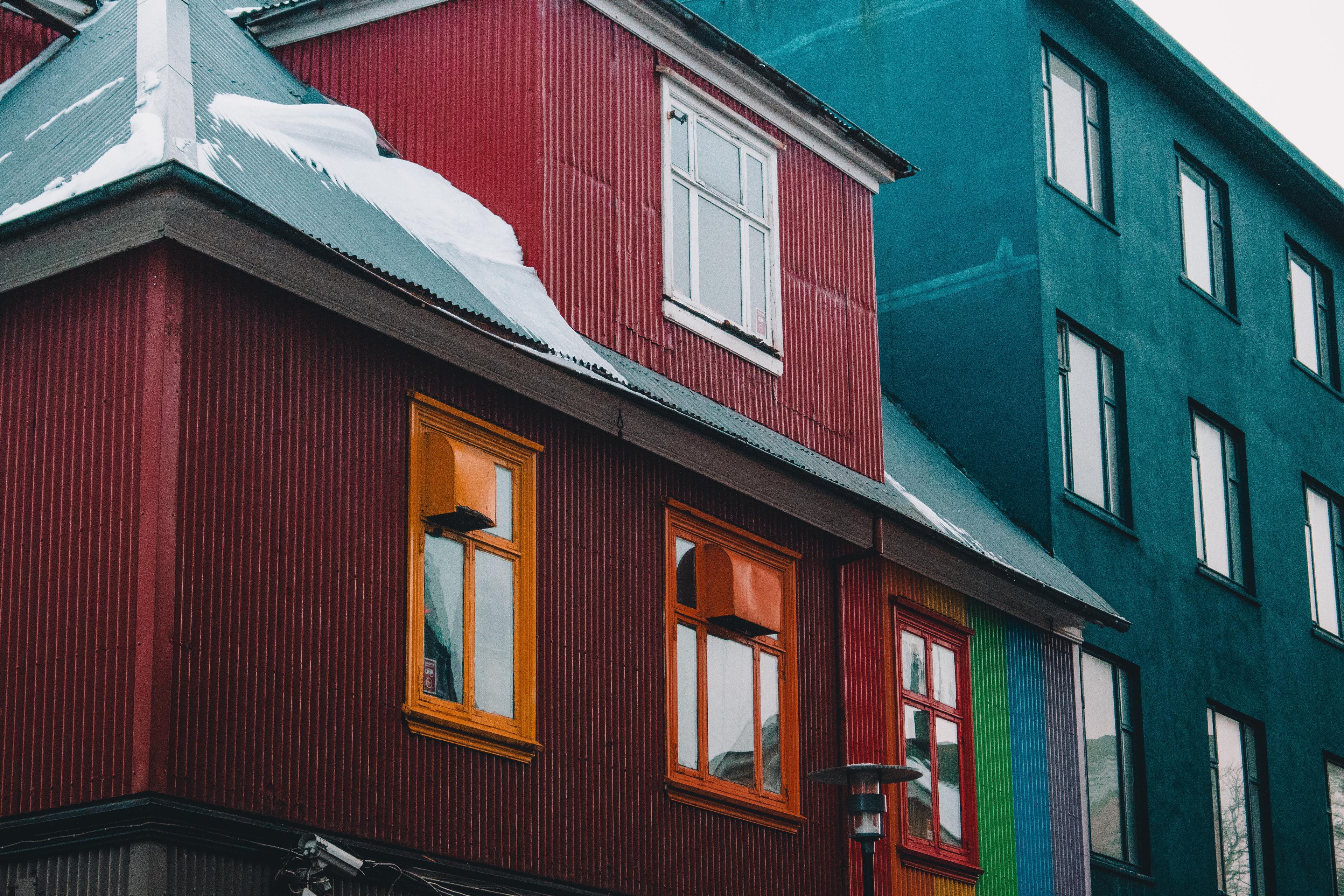 colorful buildings in downtown Reykjavík