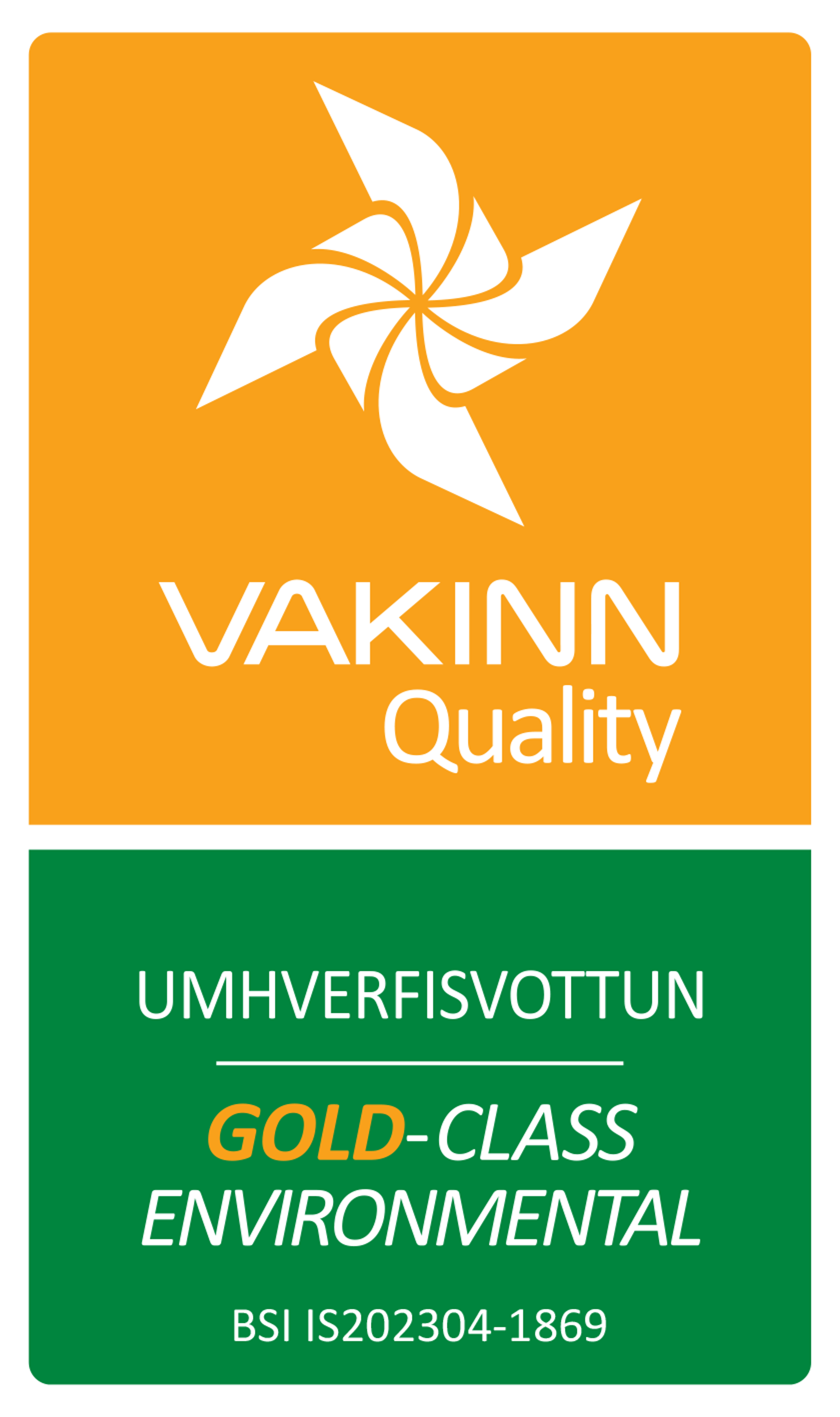 Vakinn Certification Gold-Class environmental