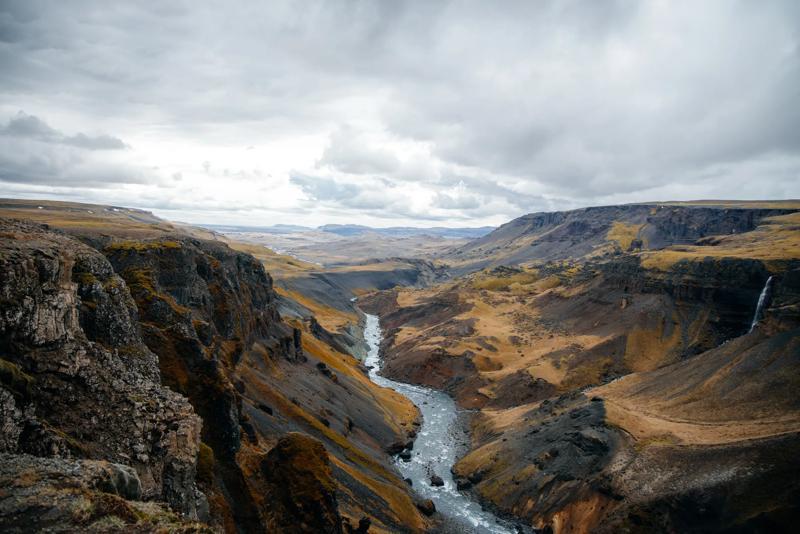 Þjórsárdalur Valley from the top