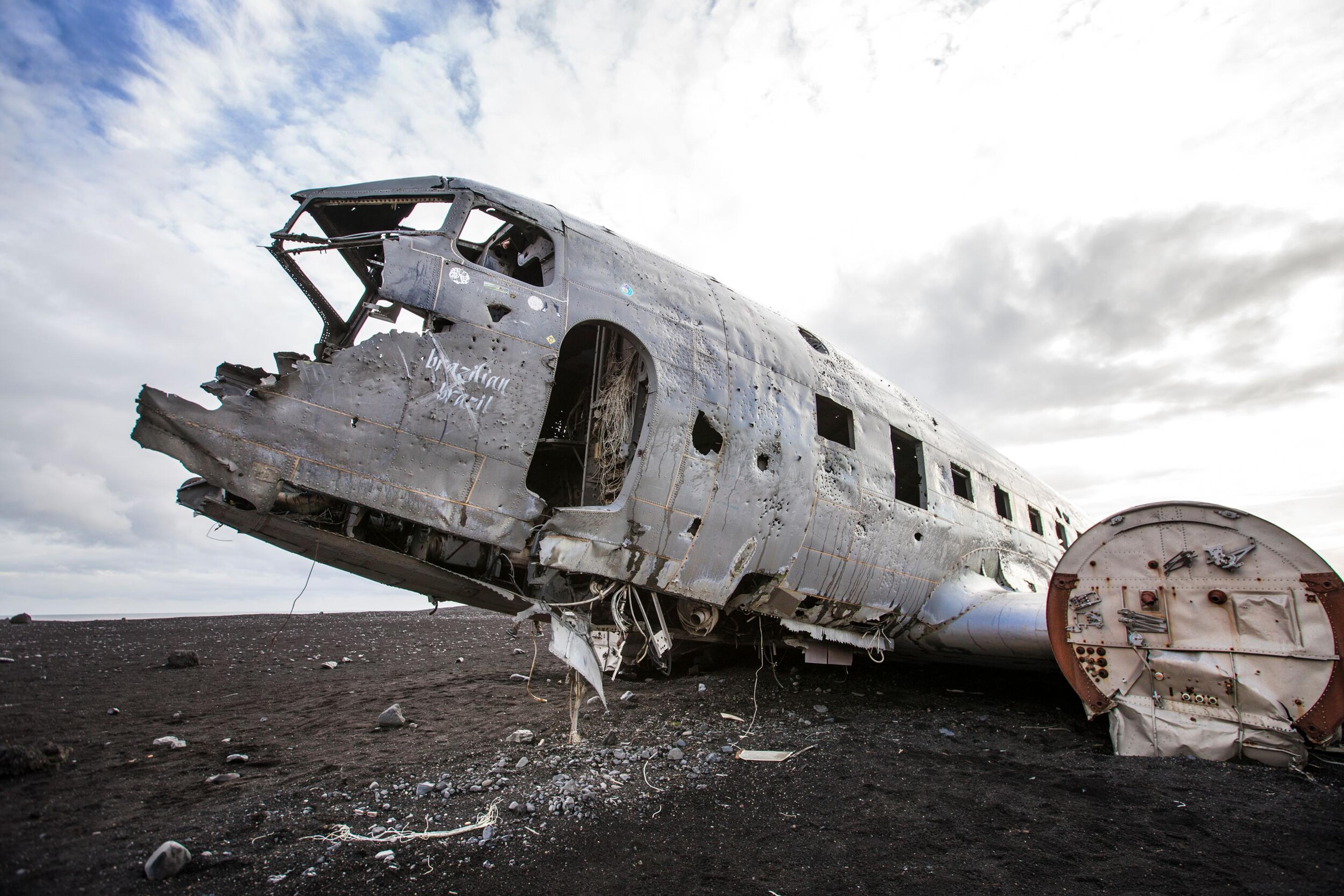 Sólheimasandur, airplane wreck, flugvélaflak, c-117