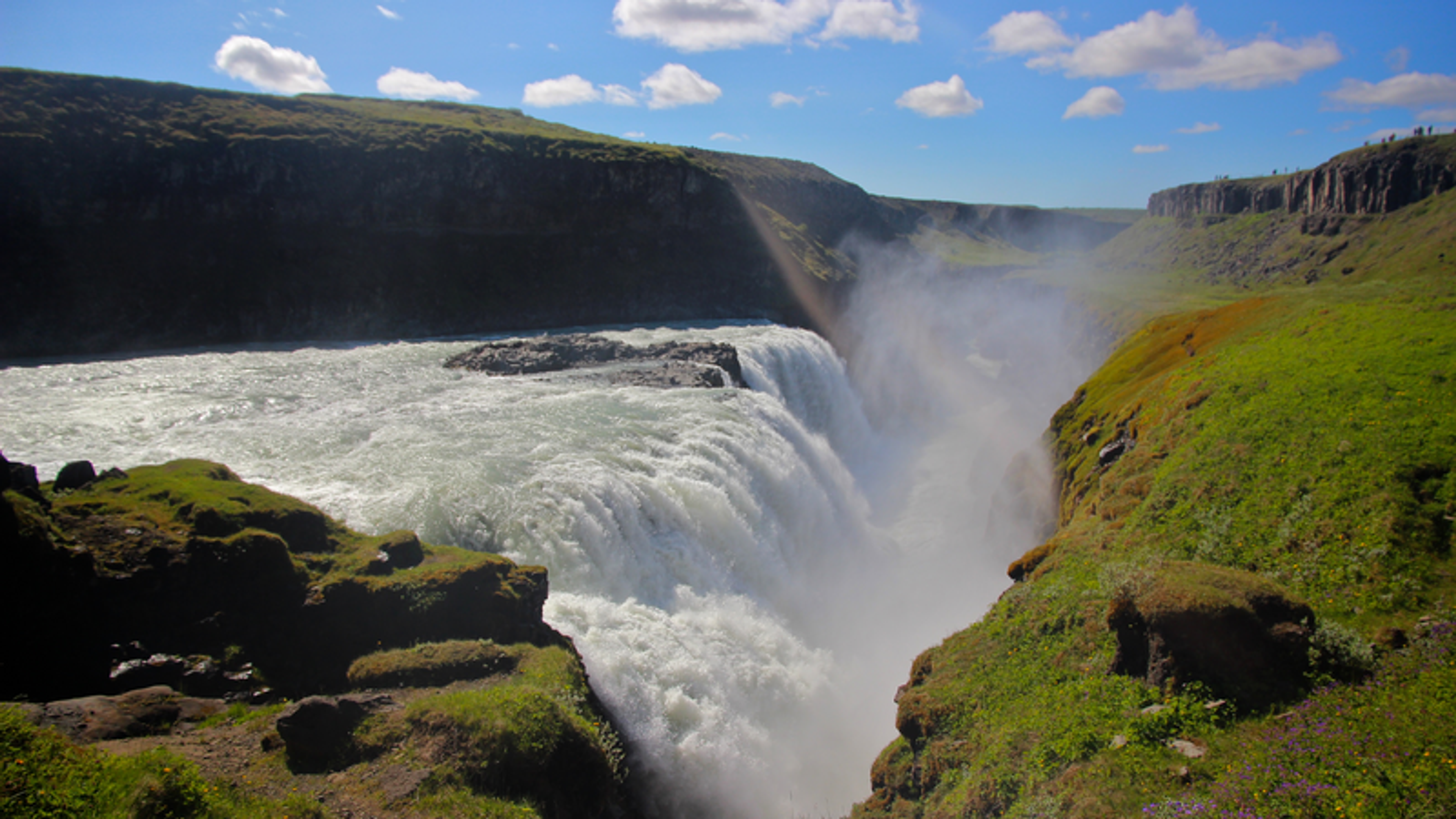 Gullfoss Waterfall in the Golden Circle, Iceland.