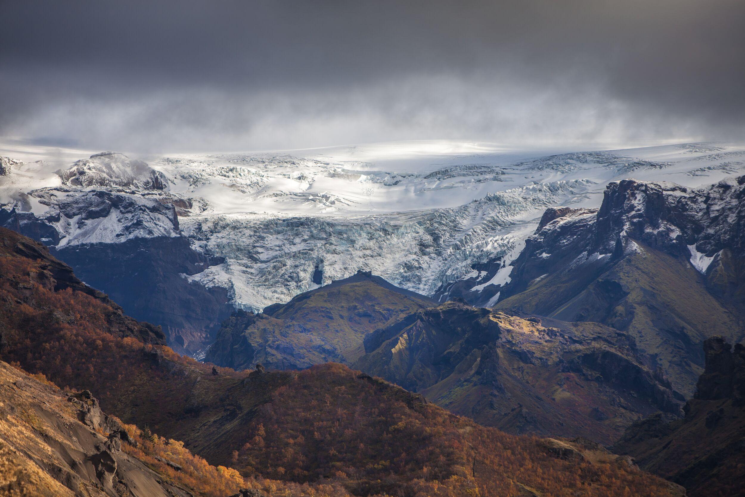 Thórsmörk valley in the Icelandic Highlands.