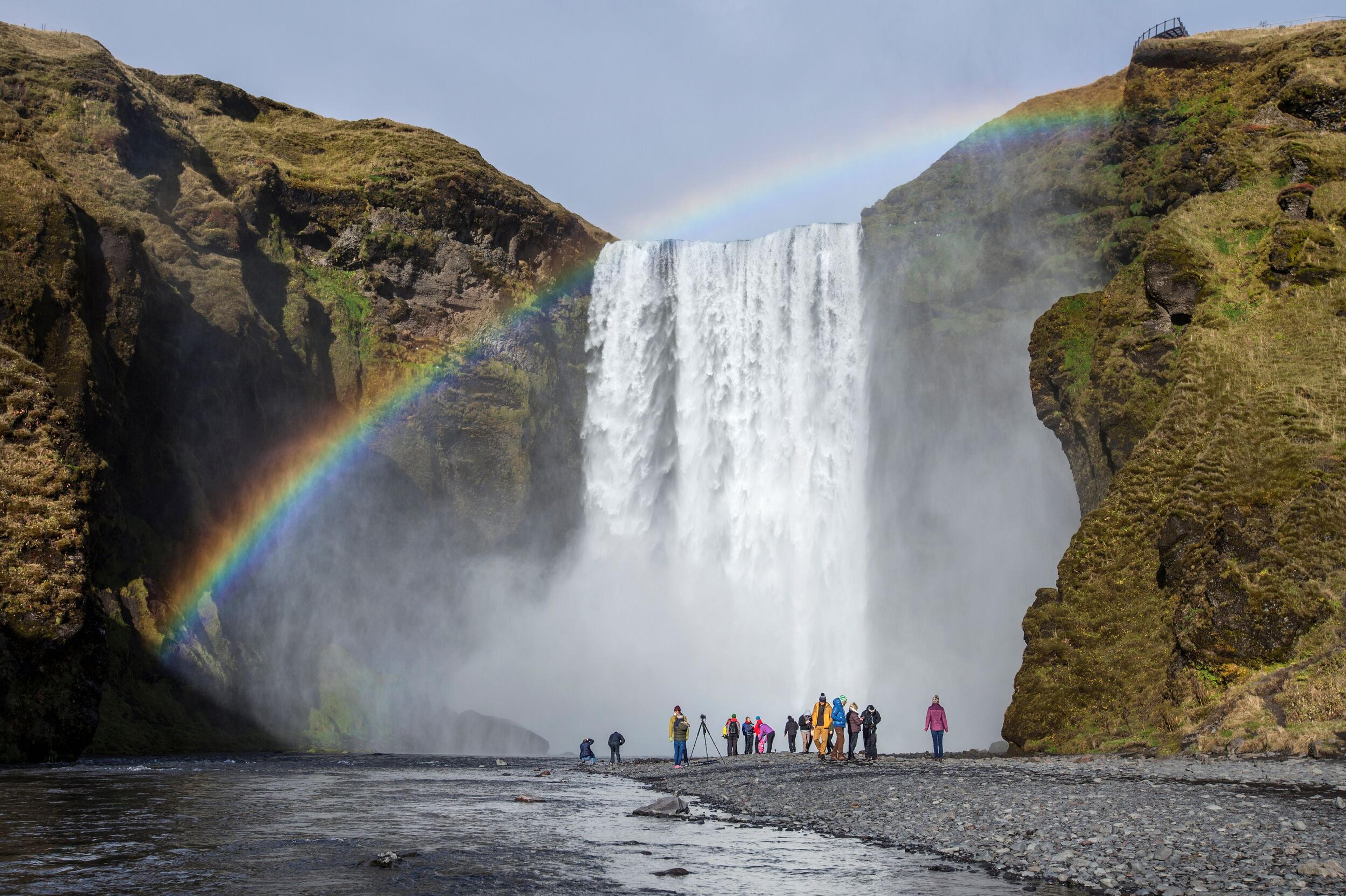 Skogafoss Waterfall in Iceland.