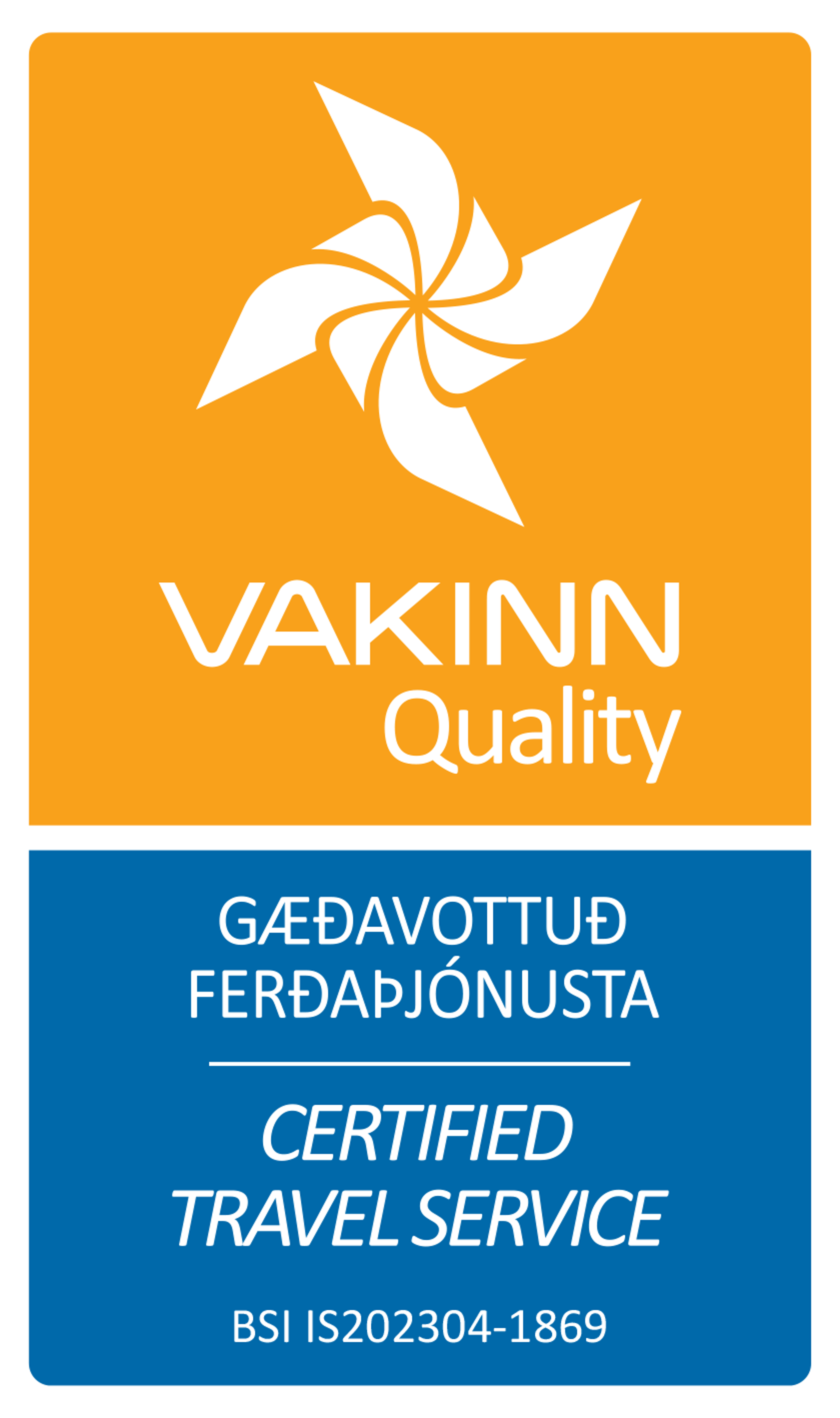 Vakinn Certification for Travel Service
