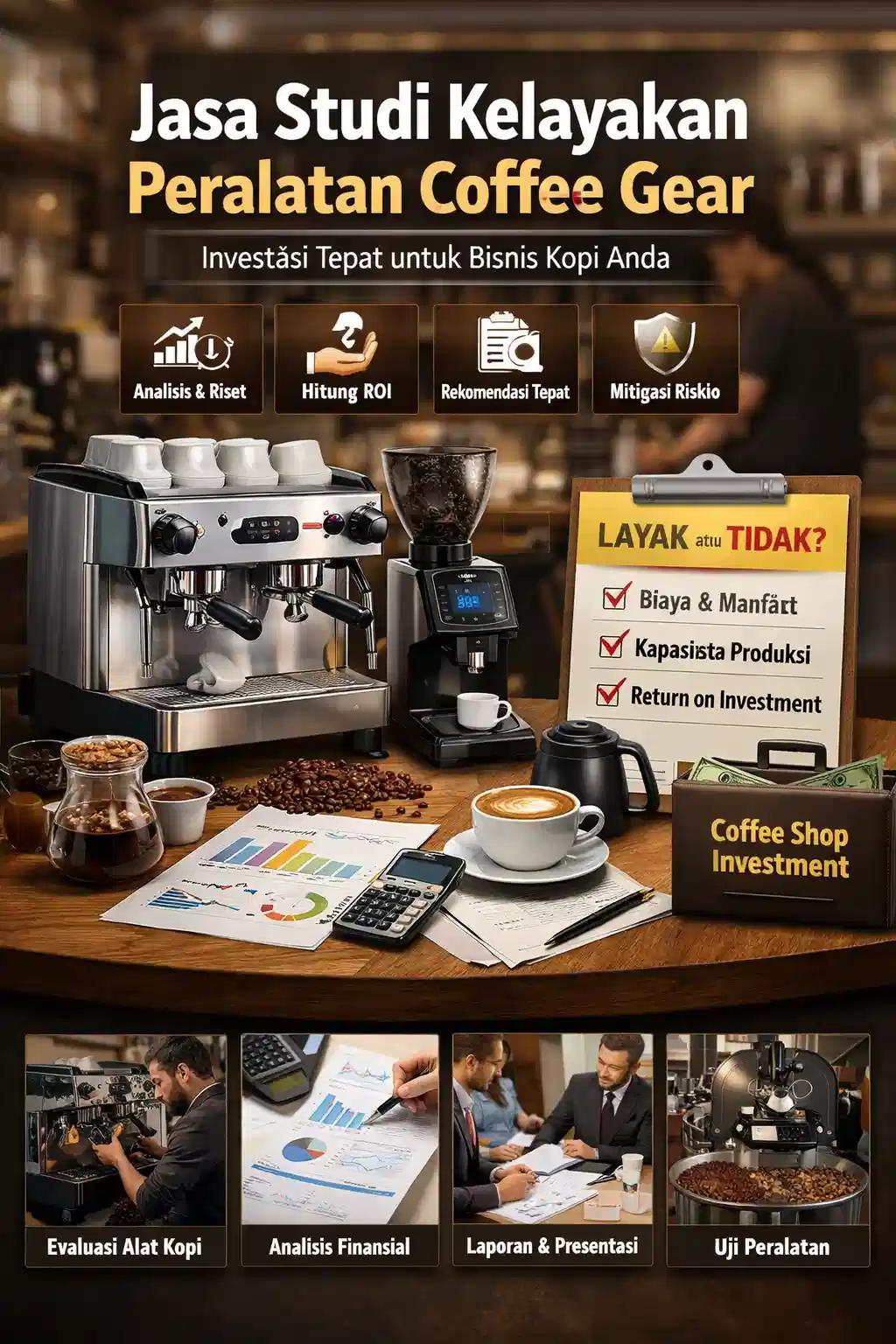 Jasa Studi Kelayakan Peralatan Coffee (Coffee Gear) untuk Bisnis yang Lebih Menguntungkan