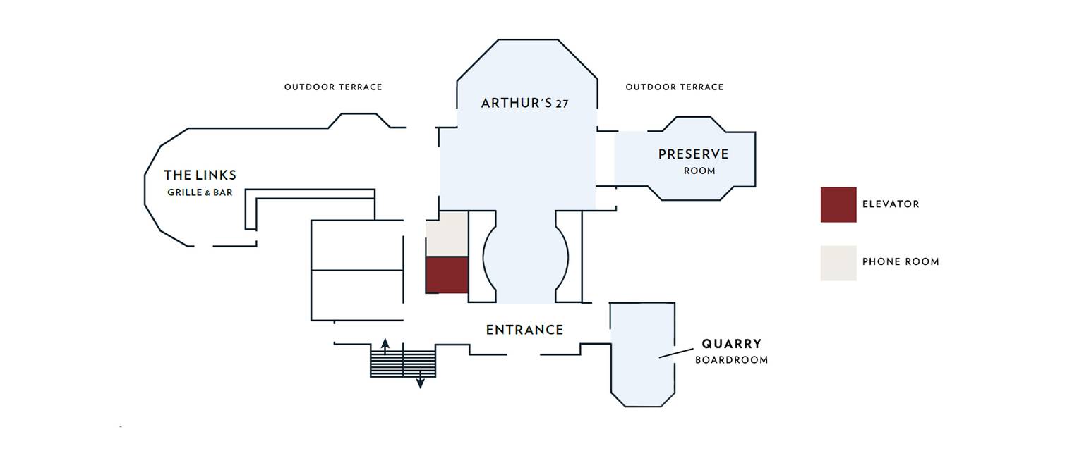 Bay Harbor Golf Club event space diagram
