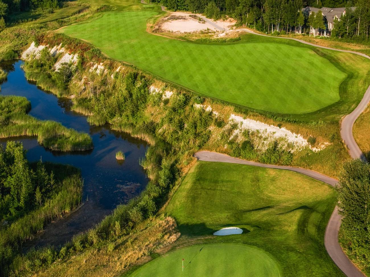 The Quarry course, aerial view