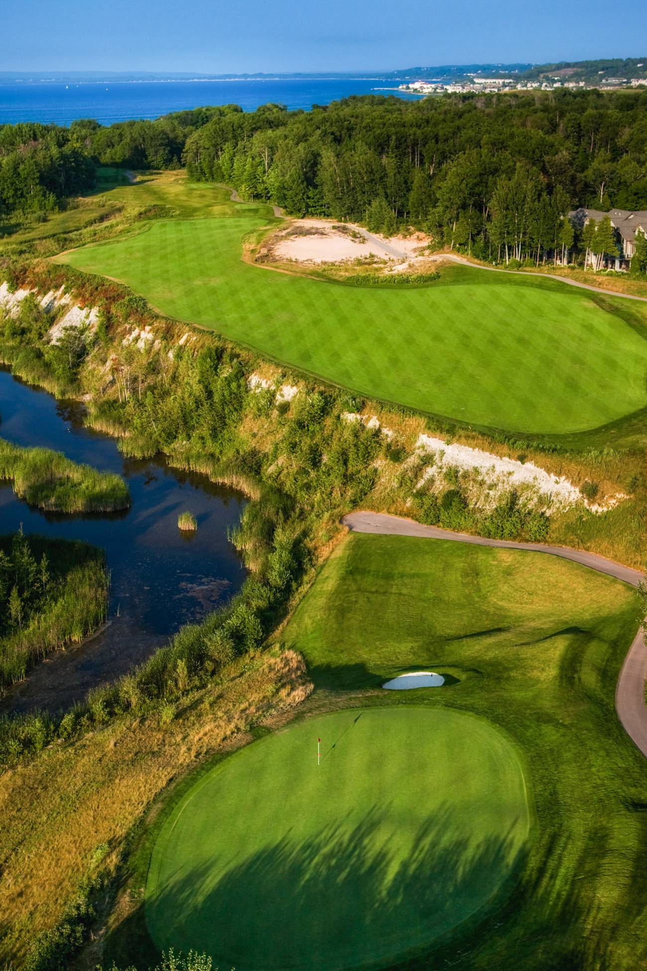 The Quarry course, aerial view