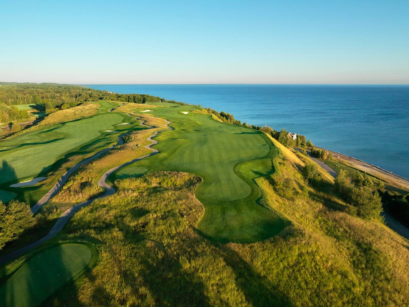 The Links course along Lake Michigan
