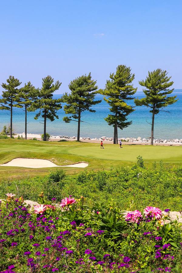 View of Quarry 9 and Lake Michigan