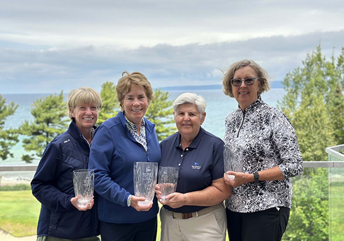 Ladies with trophies