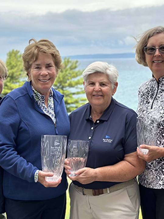 Ladies with trophies